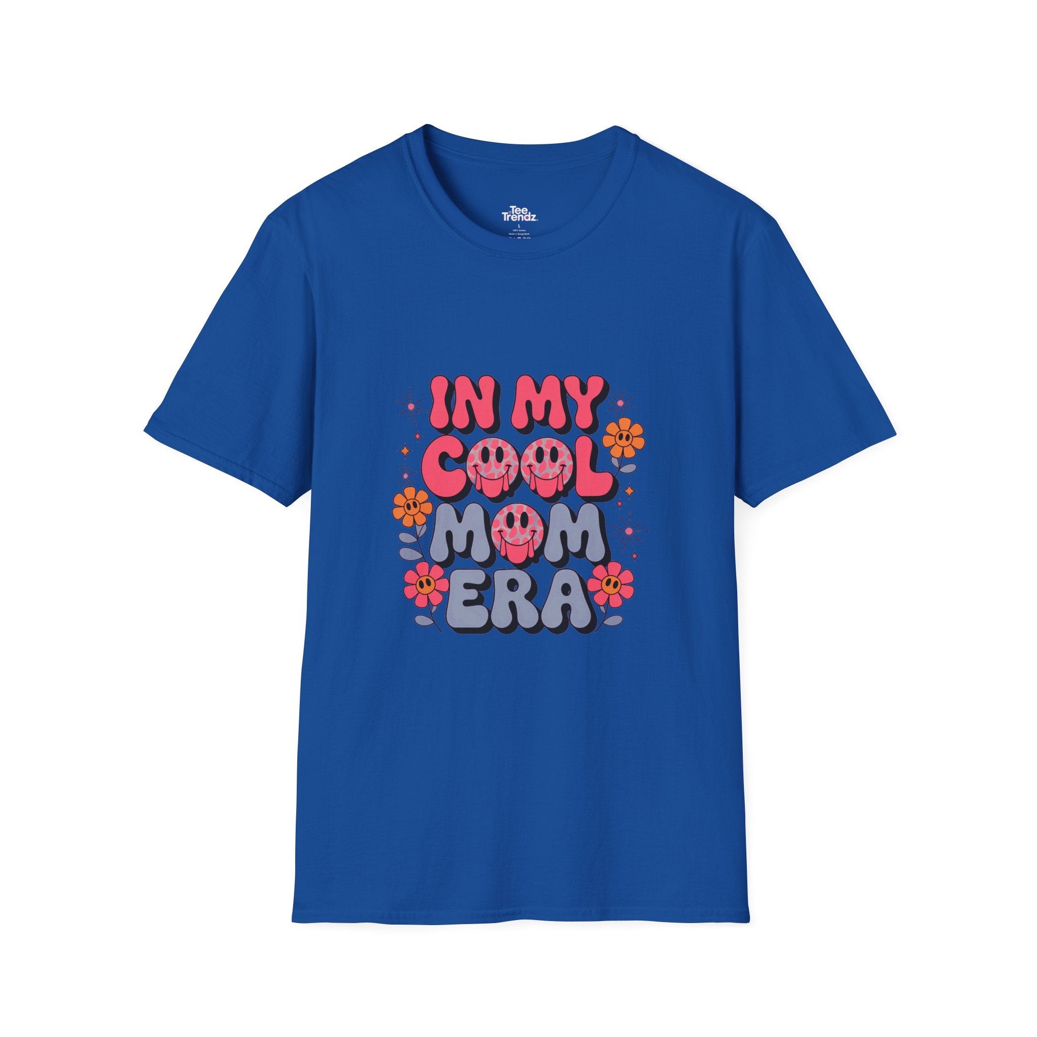 T-Shirt — "In My Cool Mom Era" Retro Floral Graphic Tee