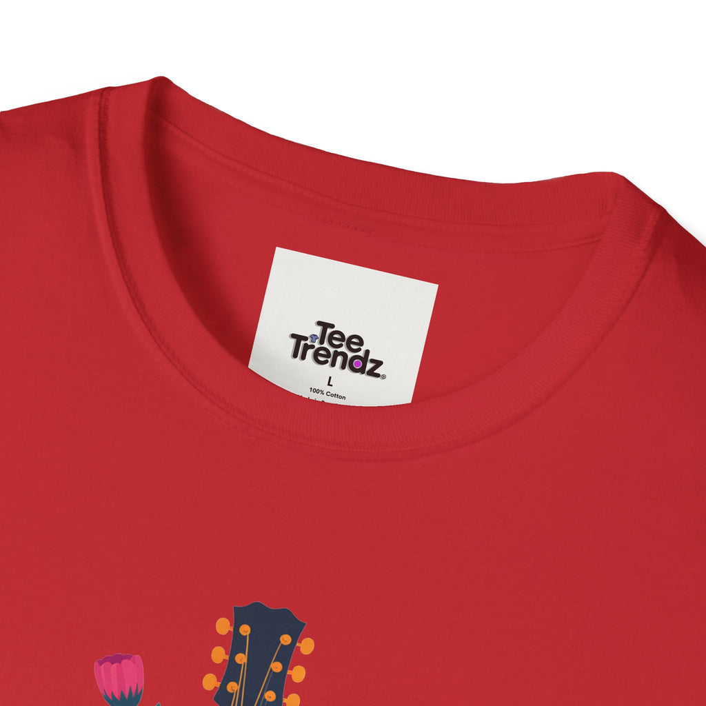 Nashville Vibes Guitar T-Shirt – Floral Music Festival Tee