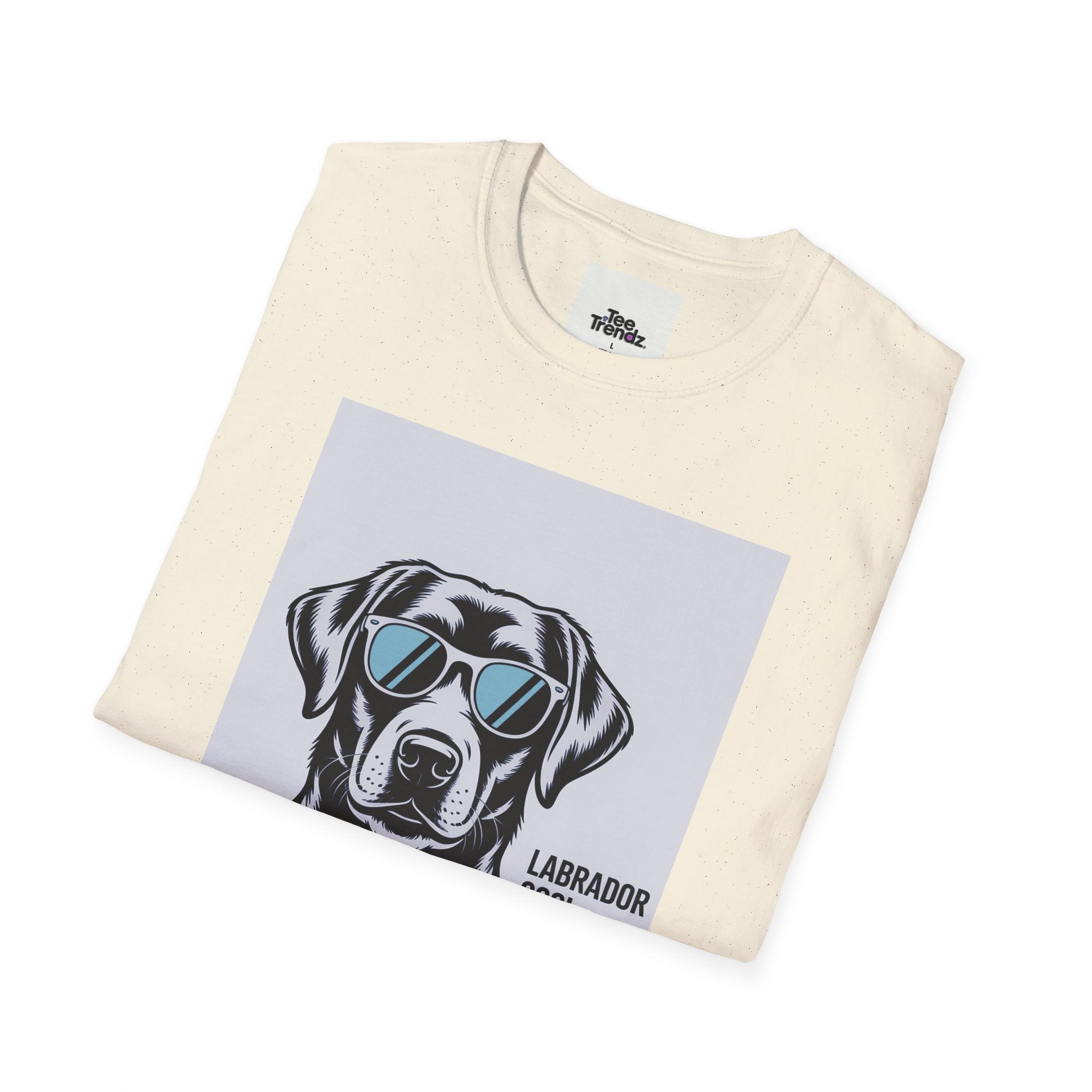 Labrador Cool T-Shirt — Black Lab with Sunglasses Graphic