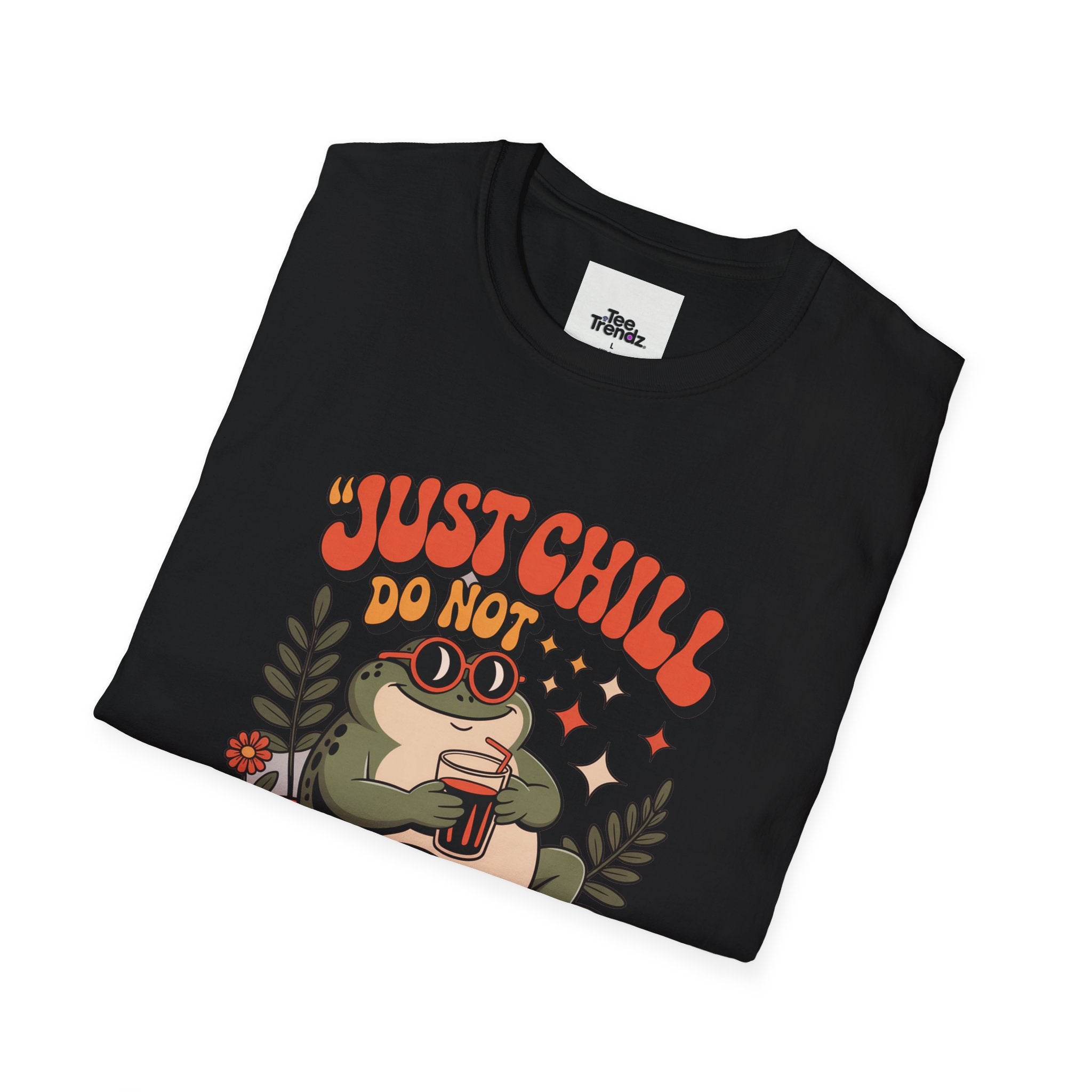 Just Chill Do Not Disturb T-Shirt — Relaxed Frog Graphic Tee