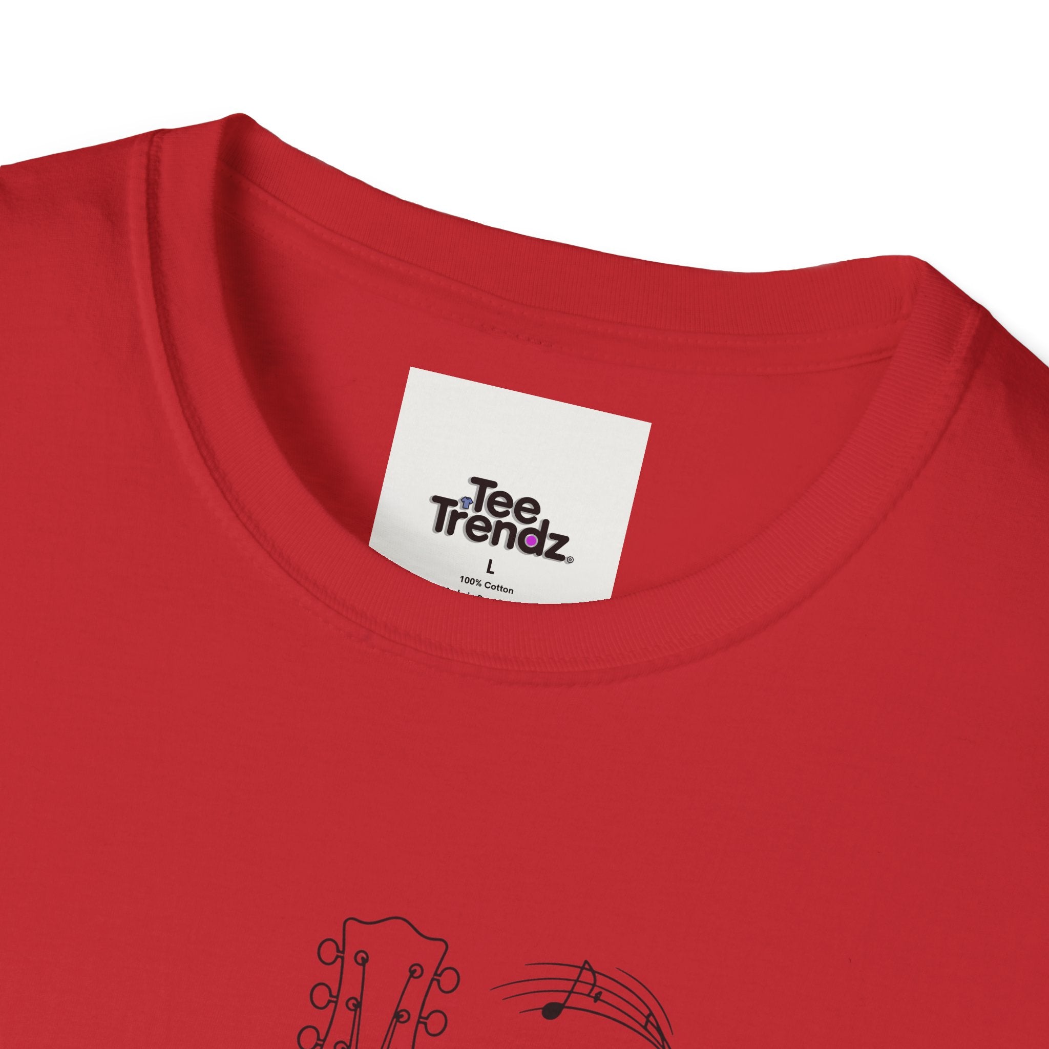 Acoustic Floral Guitar T-Shirt — 'A Heartwide Water I...' Music Tee for Songwriters & Folk Lovers