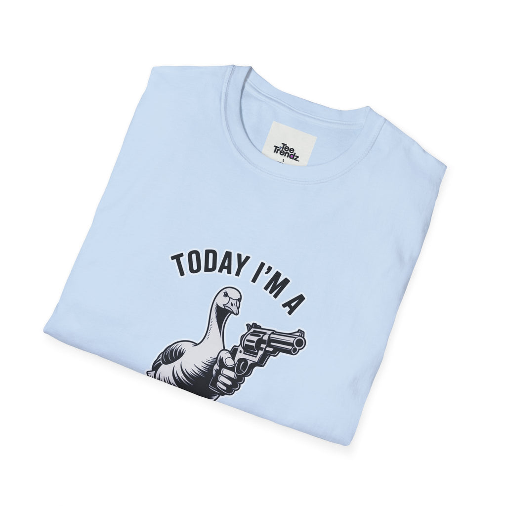 Serious Goose T-Shirt — "Today I'm a Serious Goose" Funny Graphic Tee