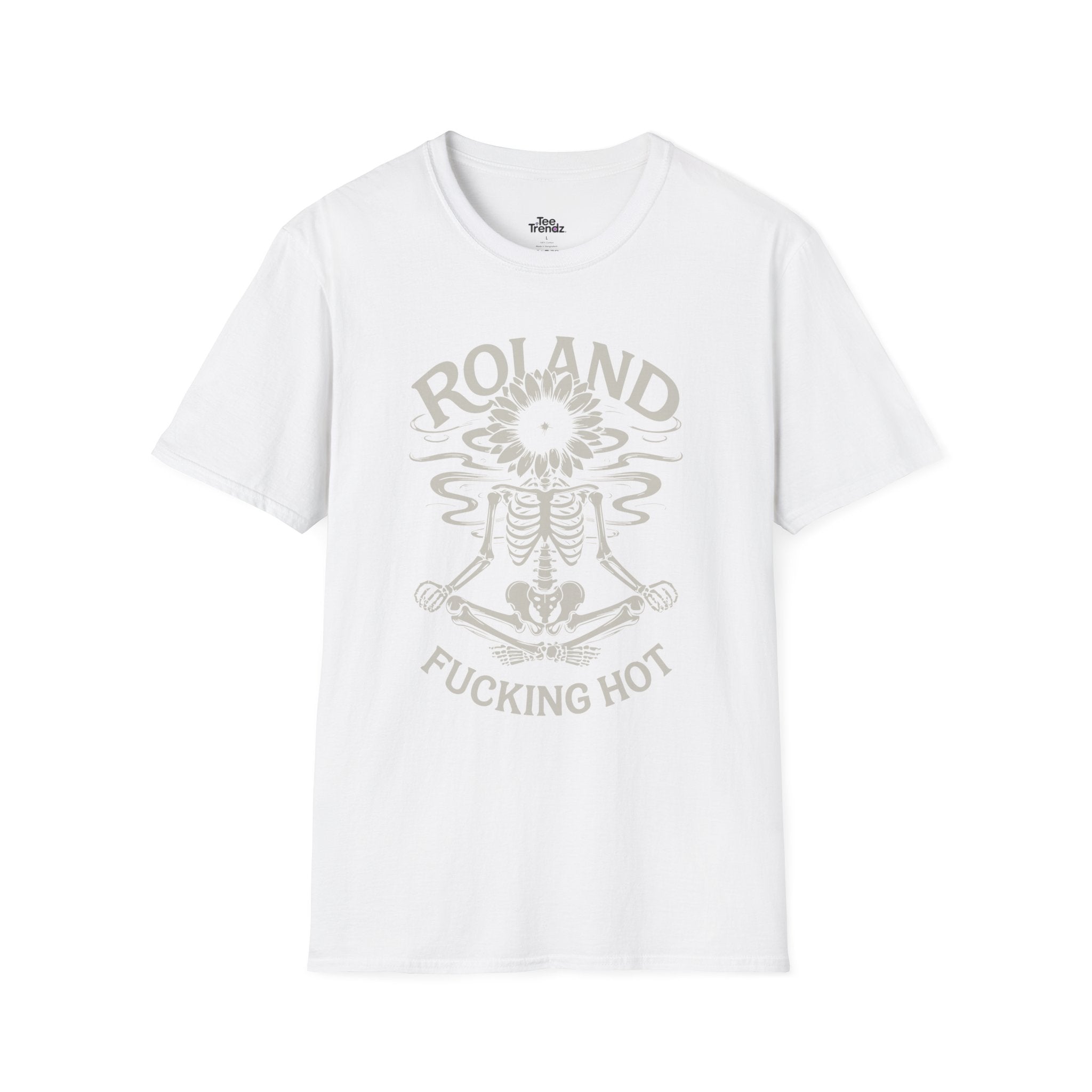 Roland “Fucking Hot” Graphic T-Shirt — Skeleton Sunband Tee