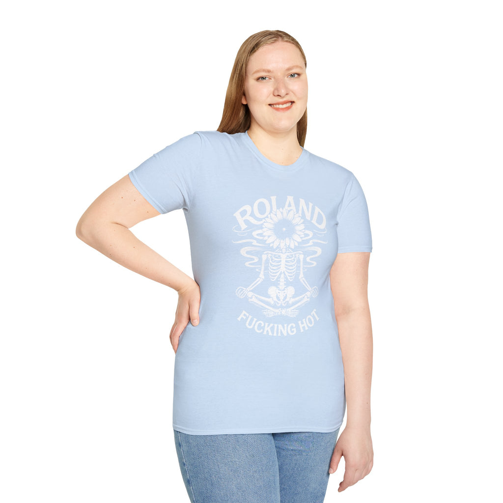 Roland “Fucking Hot” Graphic T-Shirt — Skeleton Sunband Tee