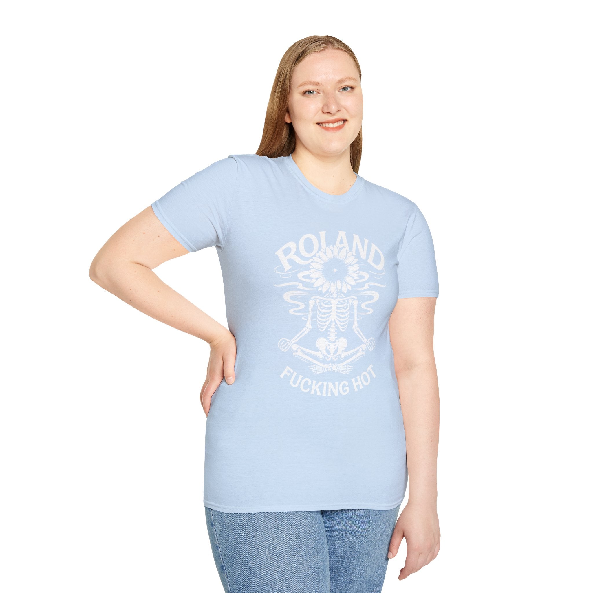 Roland “Fucking Hot” Graphic T-Shirt — Skeleton Sunband Tee