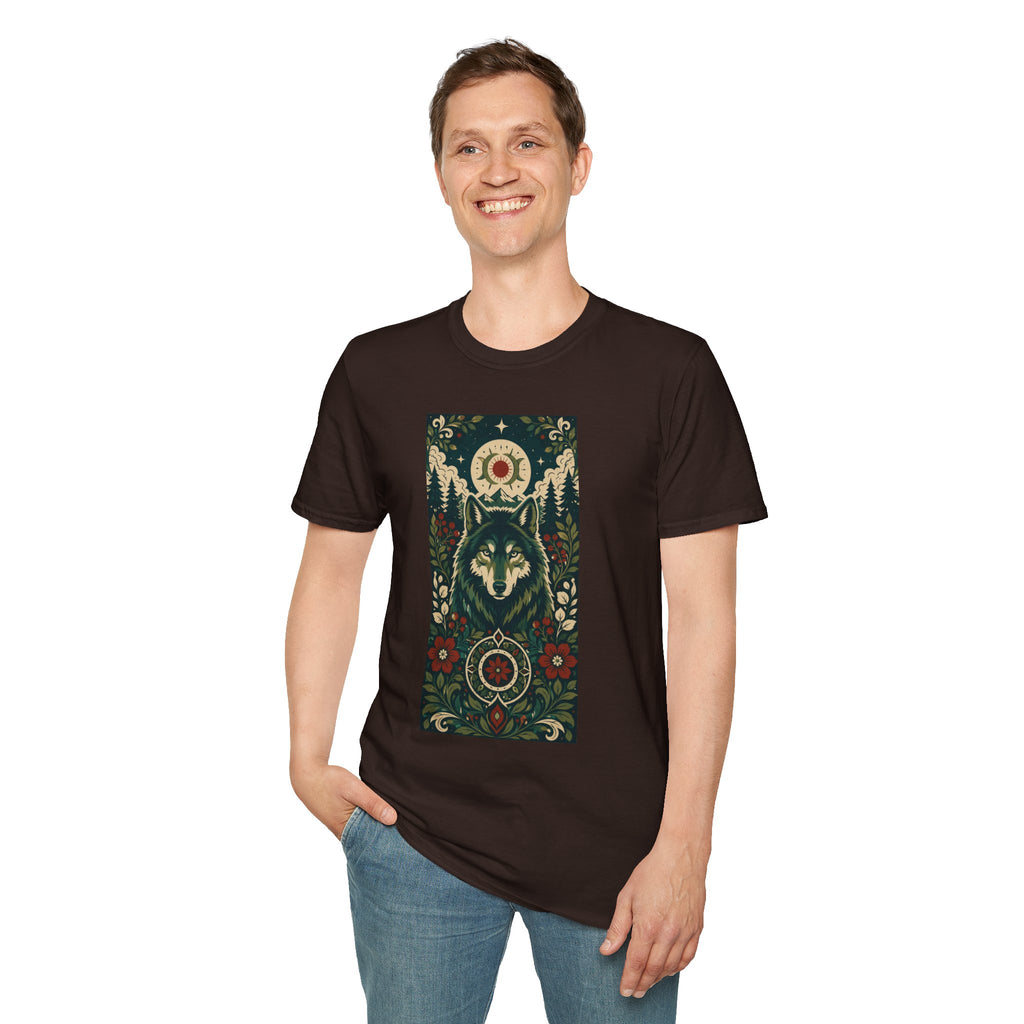 Wolf Spirit T-Shirt — Mystic Forest Moon Graphic