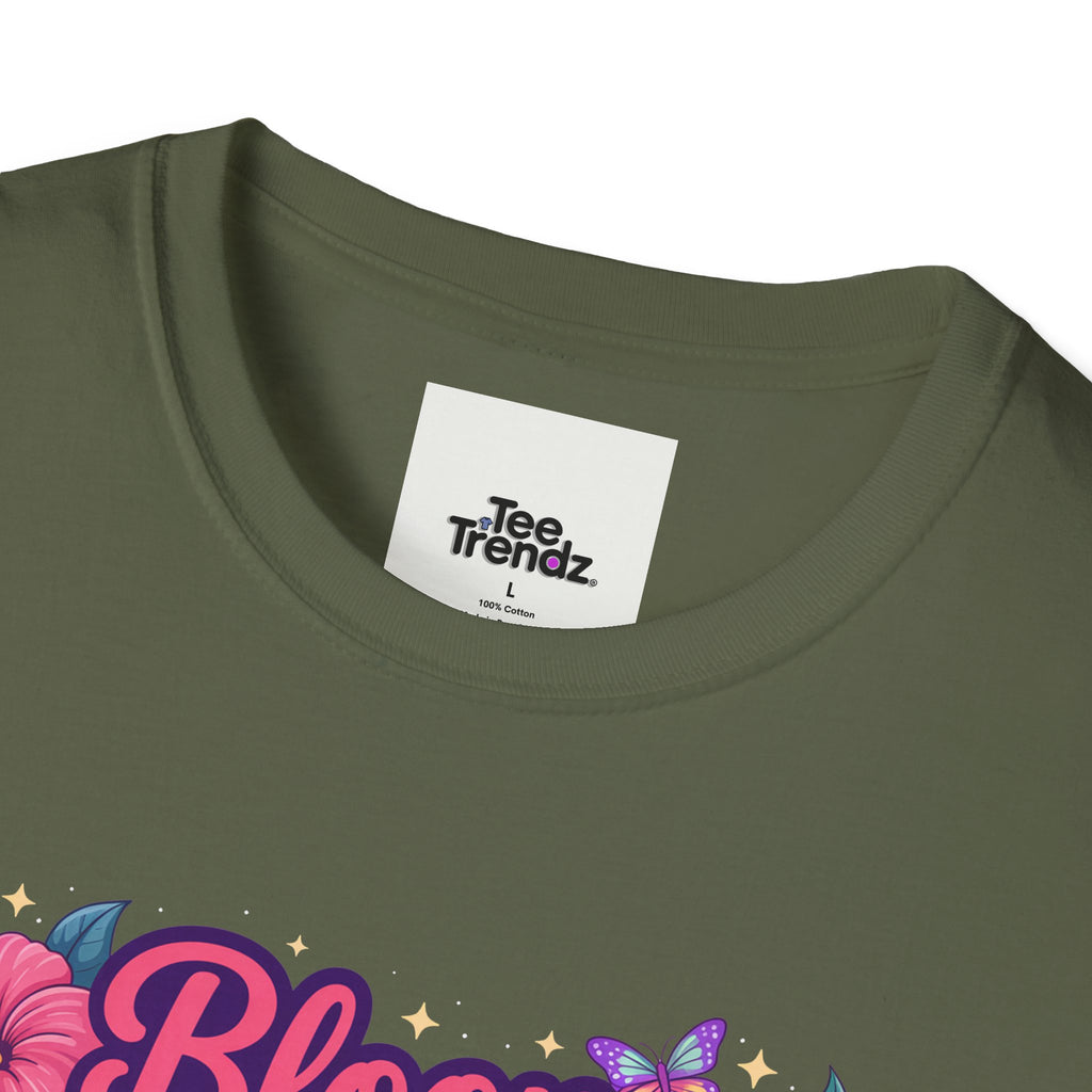 Bloom Baby Bloom Floral T-Shirt — Cute Spring Garden Tee for New Moms & Moms-to-Be
