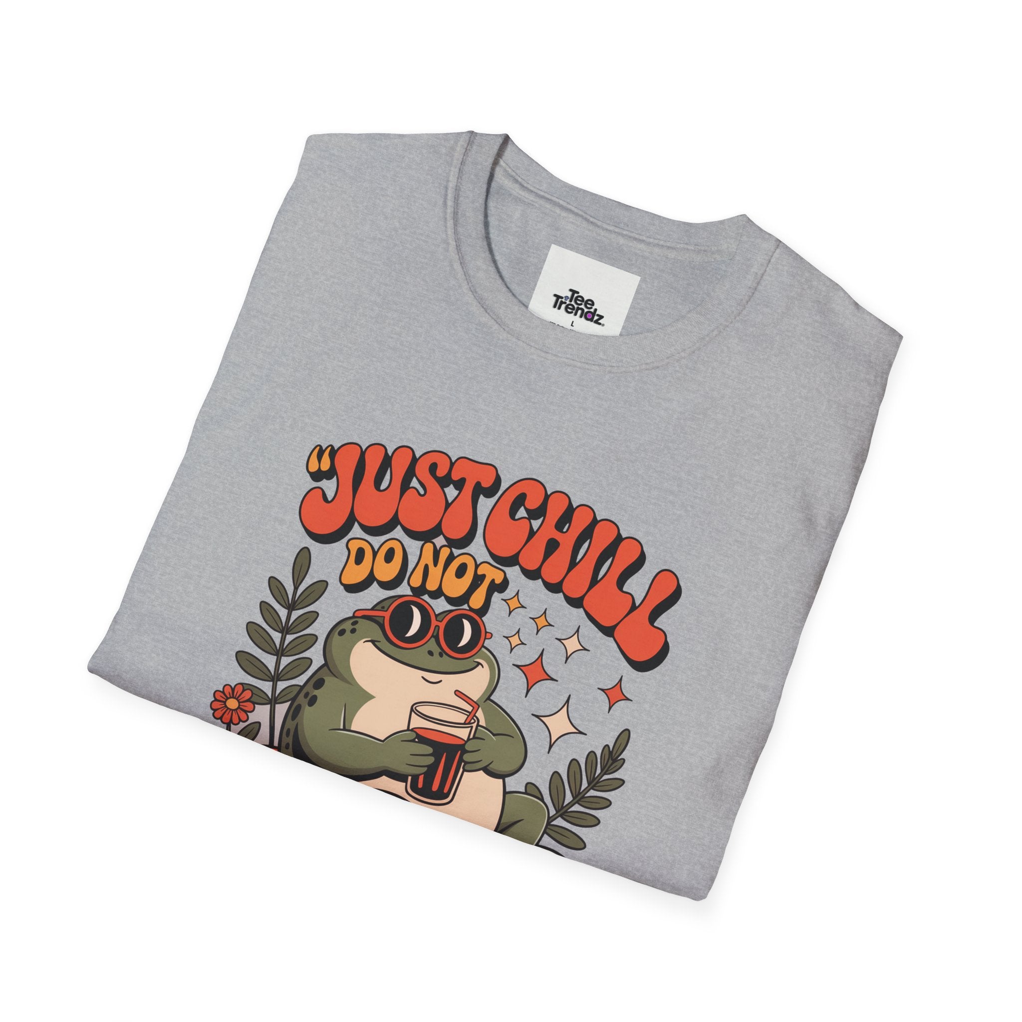 Just Chill Do Not Disturb T-Shirt — Relaxed Frog Graphic Tee