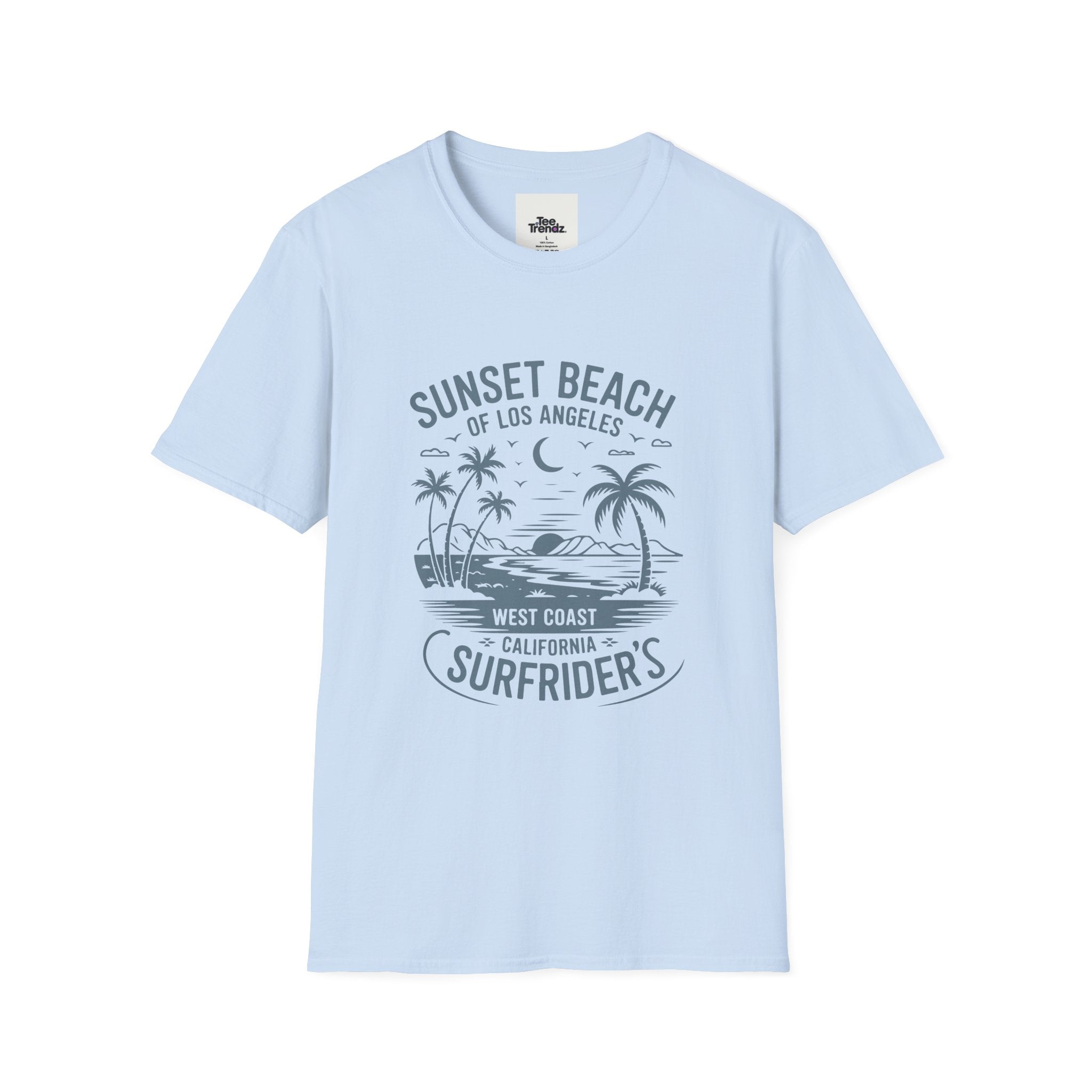 Sunset Beach Surfrider T-Shirt — West Coast California Surf Tee
