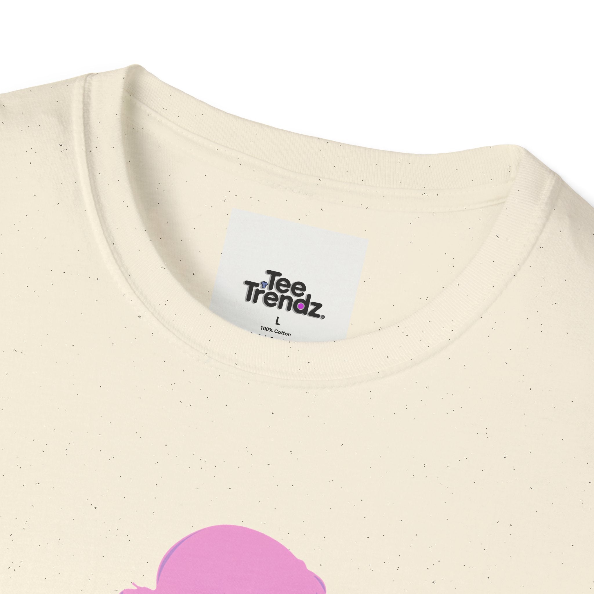 Floral Silhouette Tee — Pink Woman Dress Flower Graphic T-Shirt