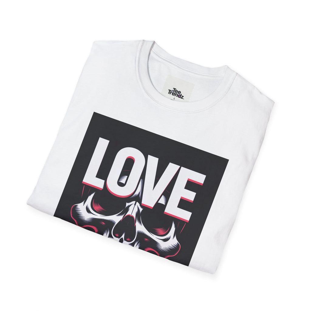 Love You Skull T-Shirt — Gothic Valentine Graphic Tee