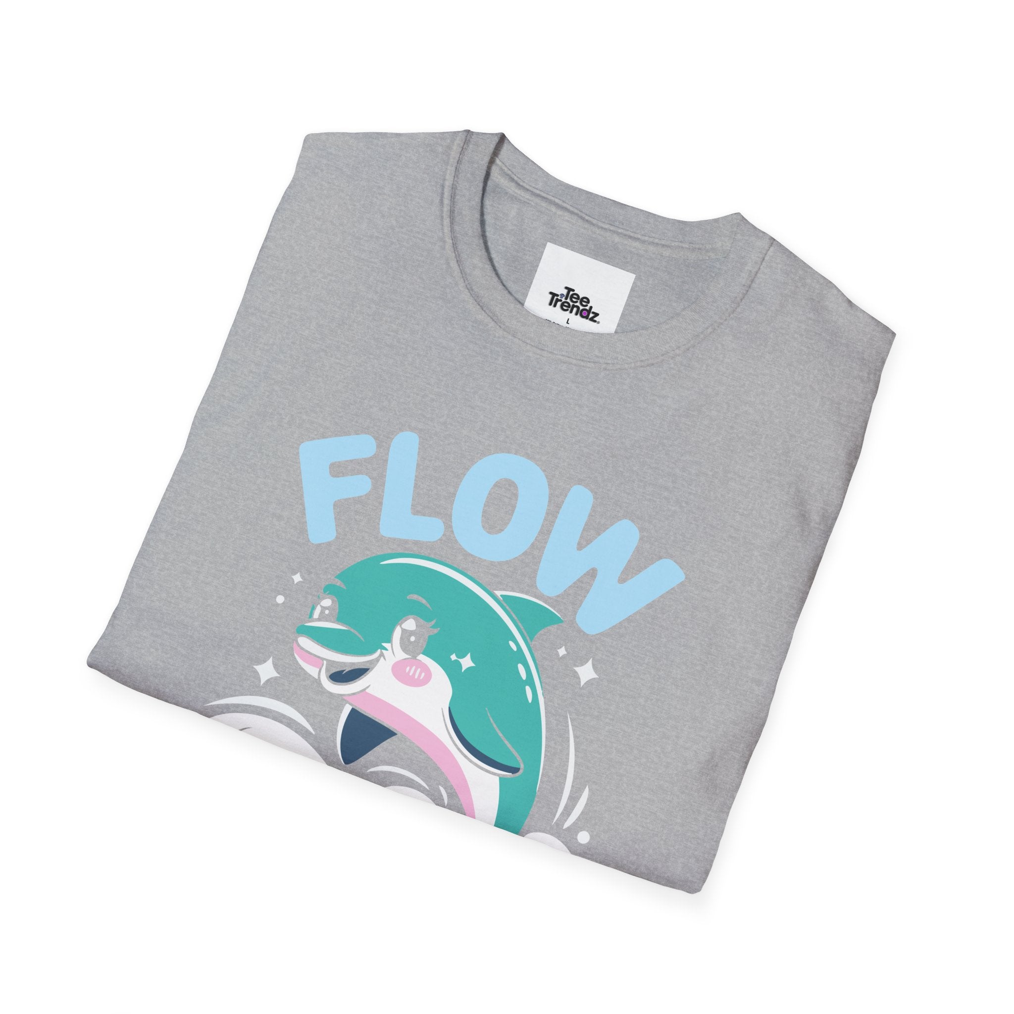 Flow Easy Dolphin T-Shirt — Cute Sea Life Graphic Tee