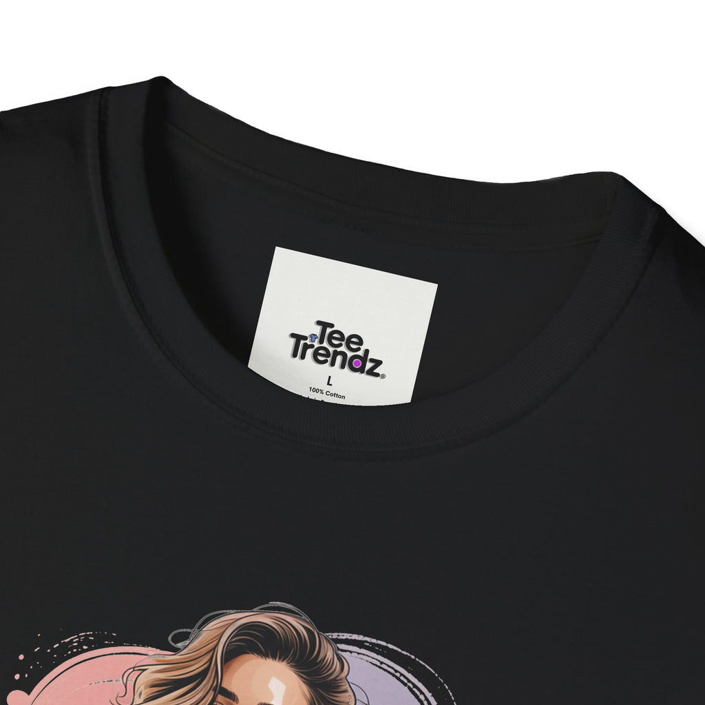 Personalized Portrait T‑Shirt — Custom Name "Cierra Ortega" Tropical Palm Graphic