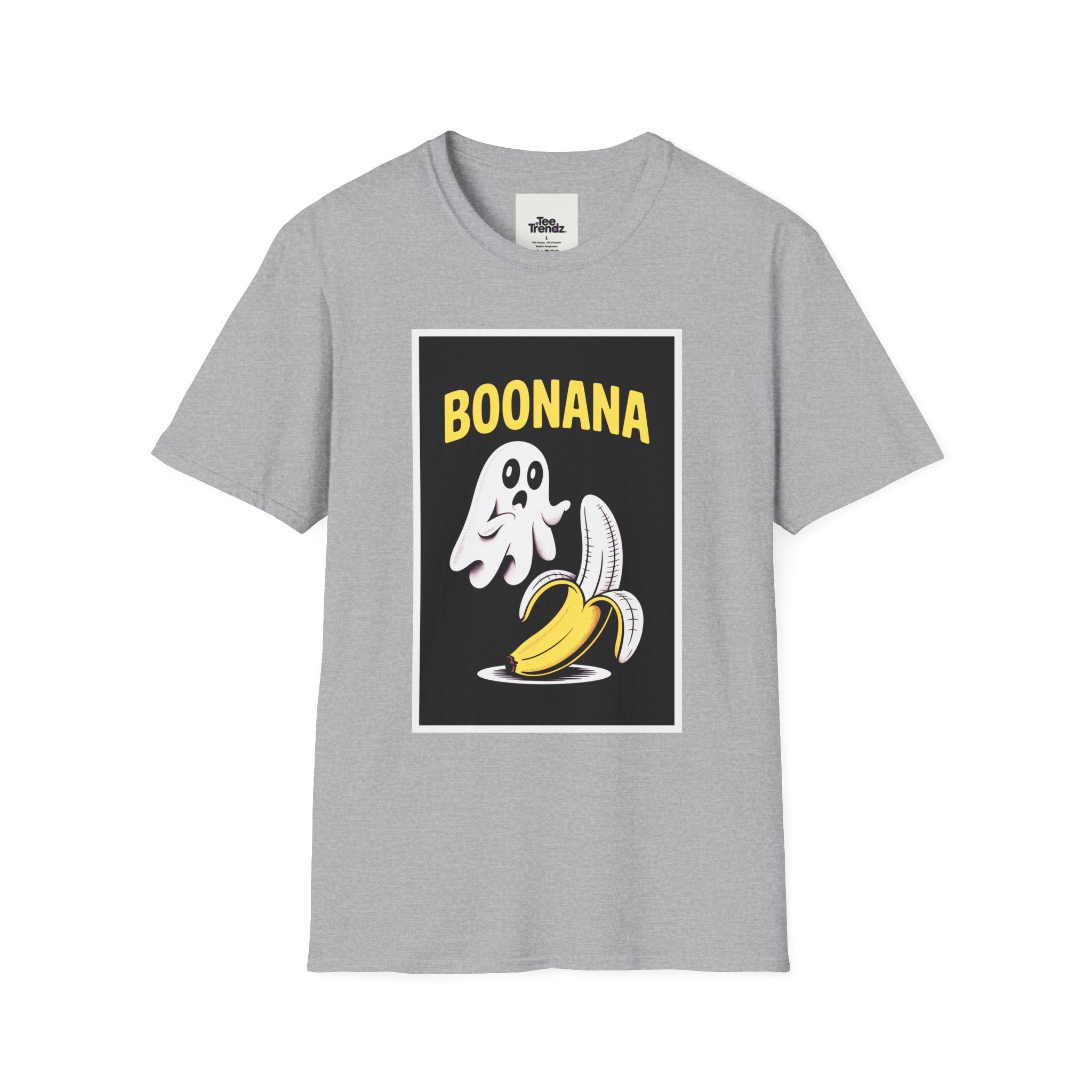 Boonana Ghost Banana Graphic T-Shirt — Funny Halloween Fruit Tee