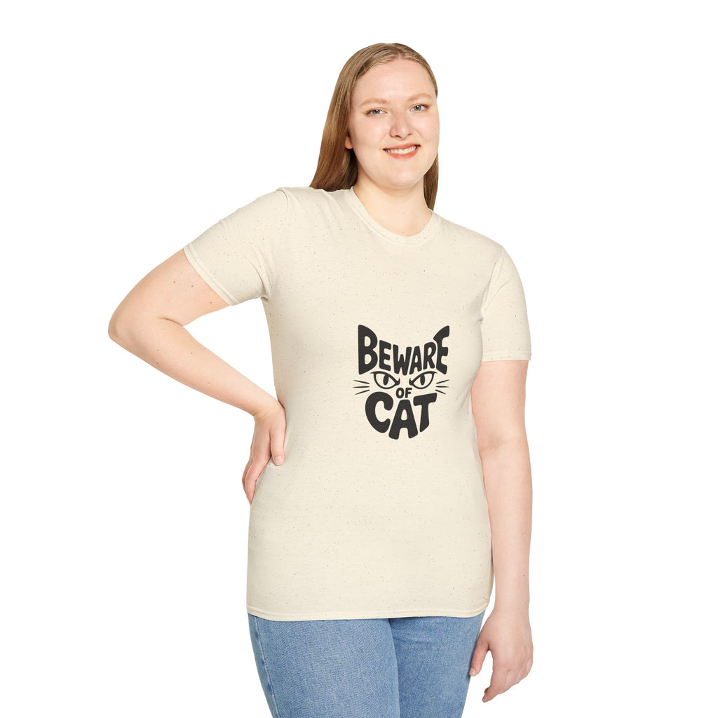 Beware of Cat T-Shirt — Funny Cat Lover Tee