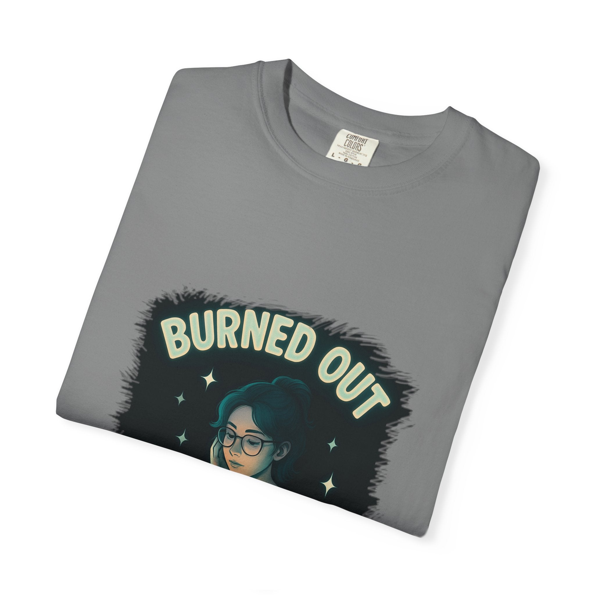 Burned Out Night Owl T-Shirt — Funny Exhausted Programmer Graphic Tee