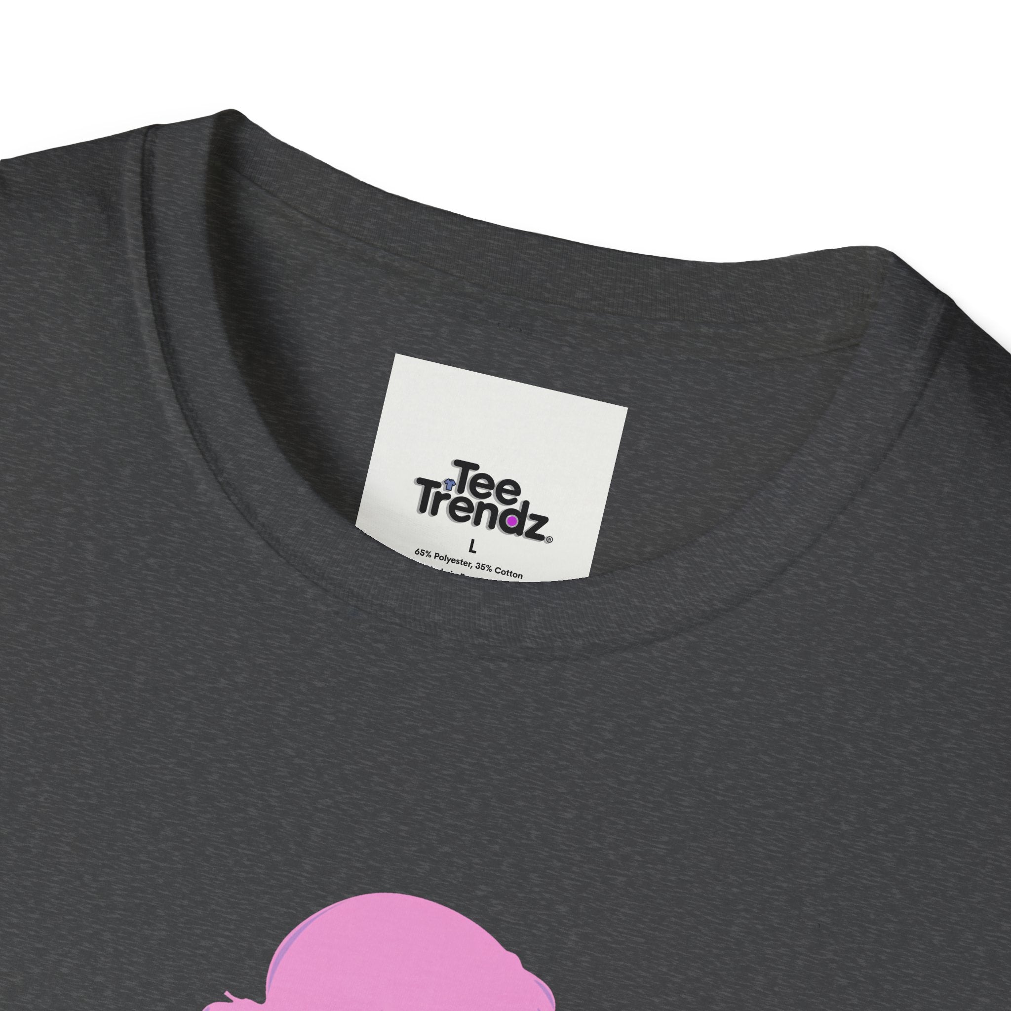 Floral Silhouette Tee — Pink Woman Dress Flower Graphic T-Shirt