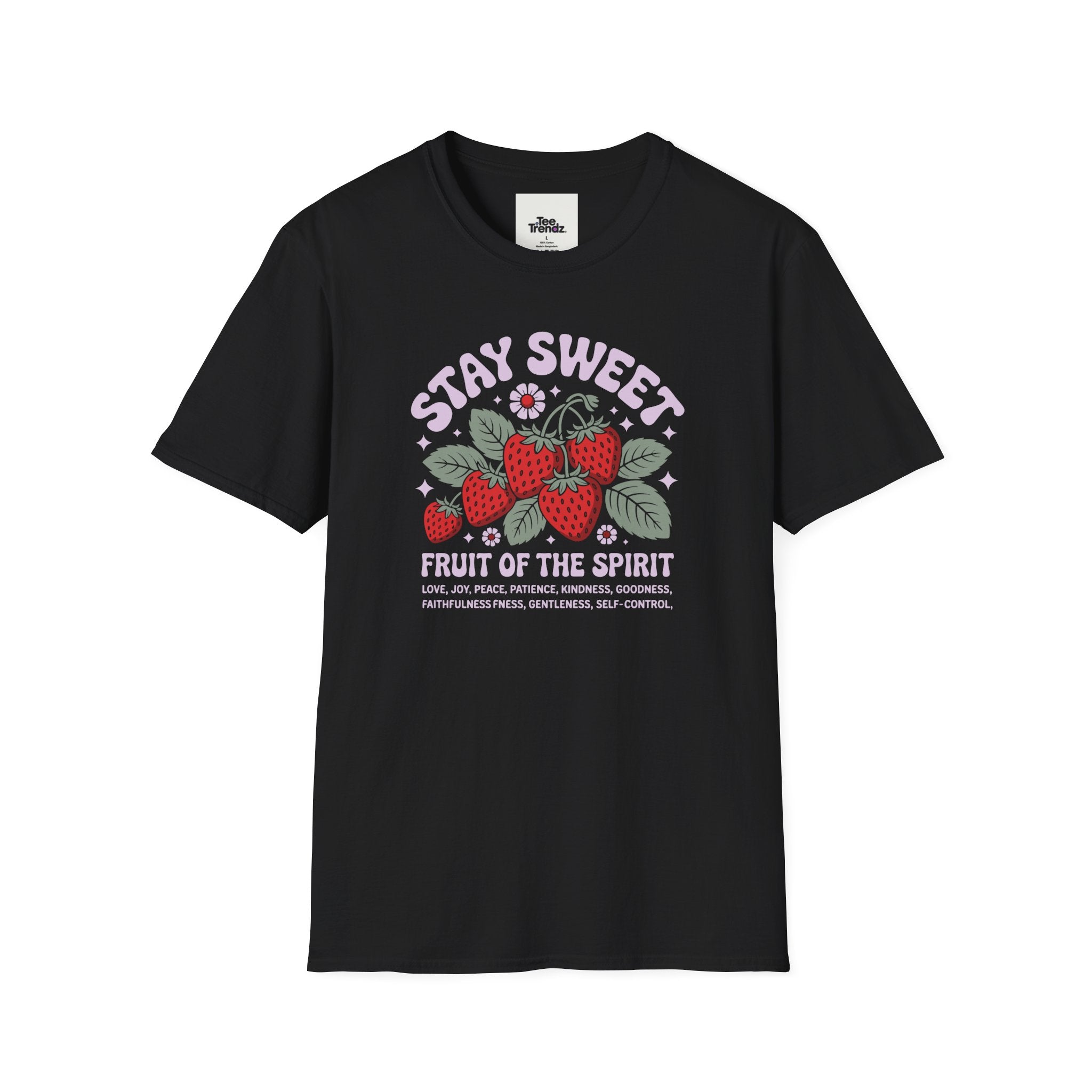 Stay Sweet Fruit of the Spirit T-Shirt — Strawberry Faith Graphic Tee