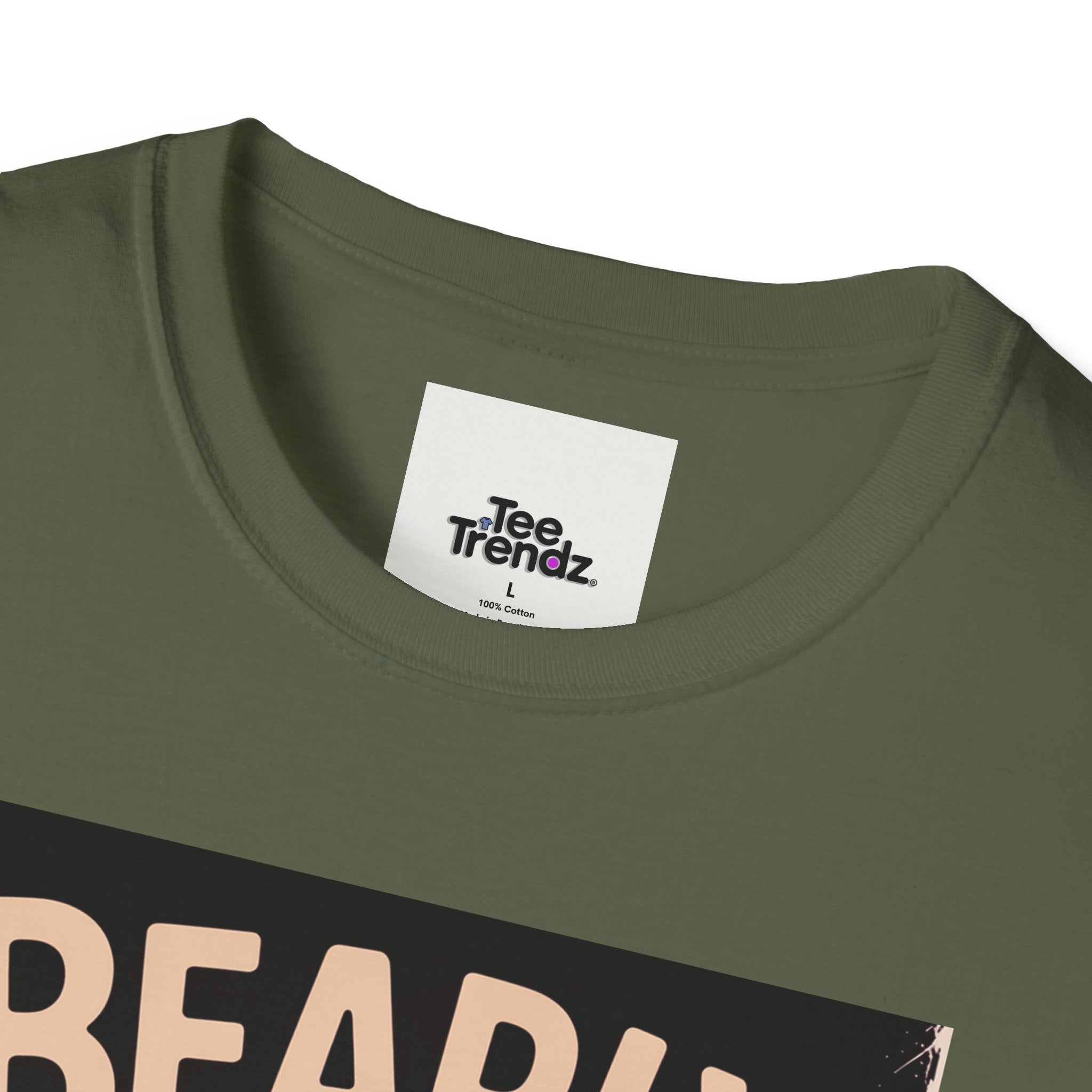 Bearly Awake T‑Shirt — Cute Coffee Bear Vintage Sunset Tee