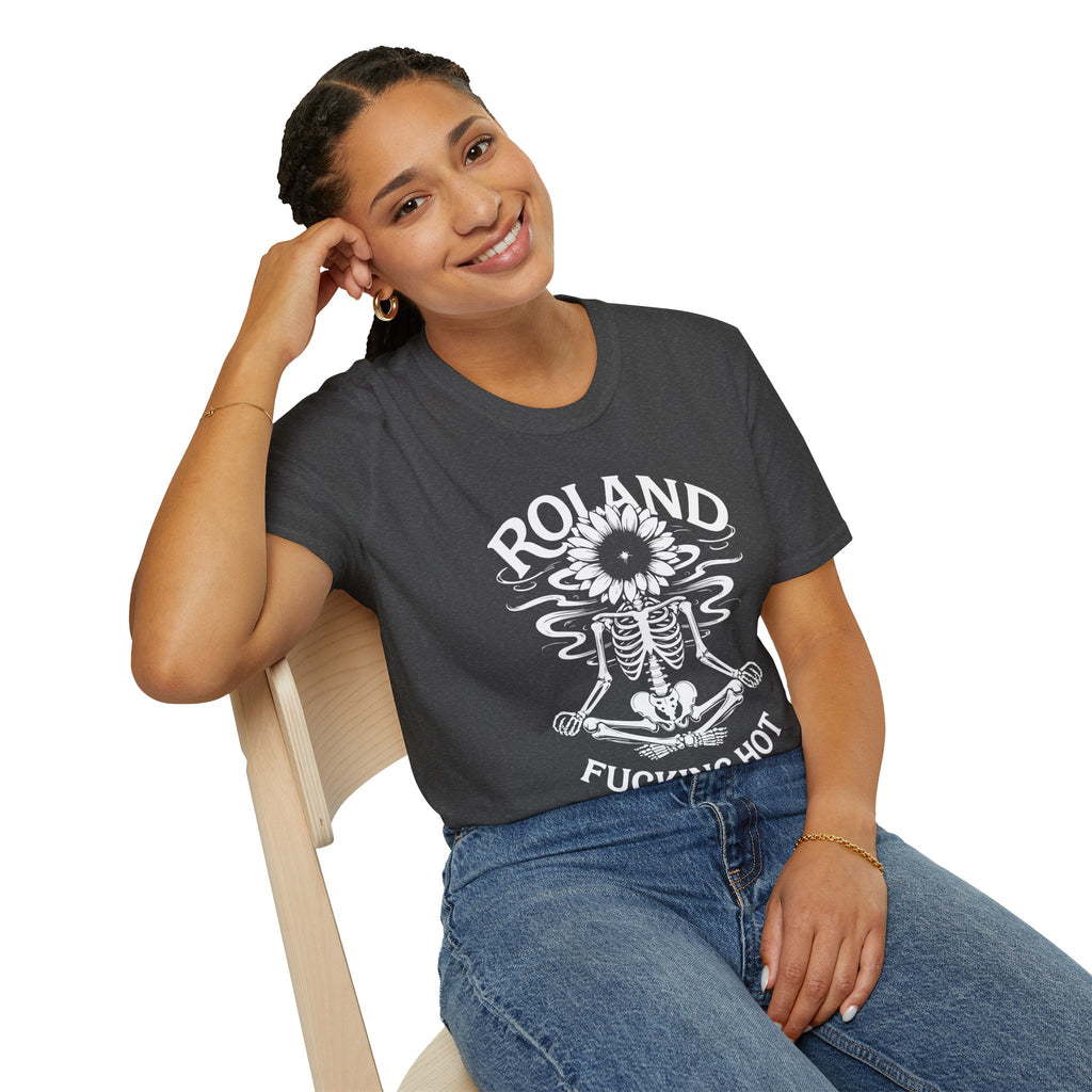 Roland “Fucking Hot” Graphic T-Shirt — Skeleton Sunband Tee