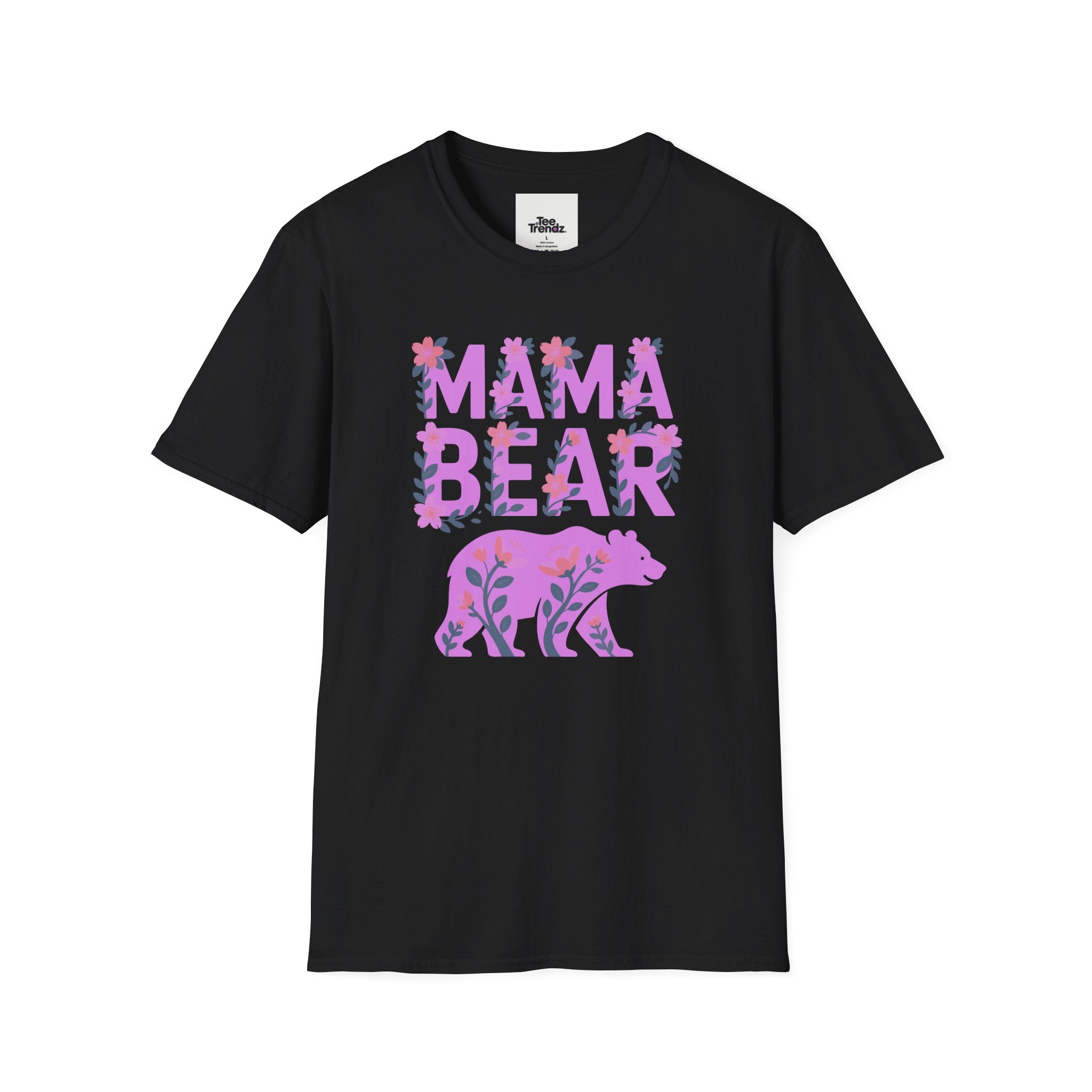 Mama Bear Floral T-Shirt — Mother's Day Mom Tee