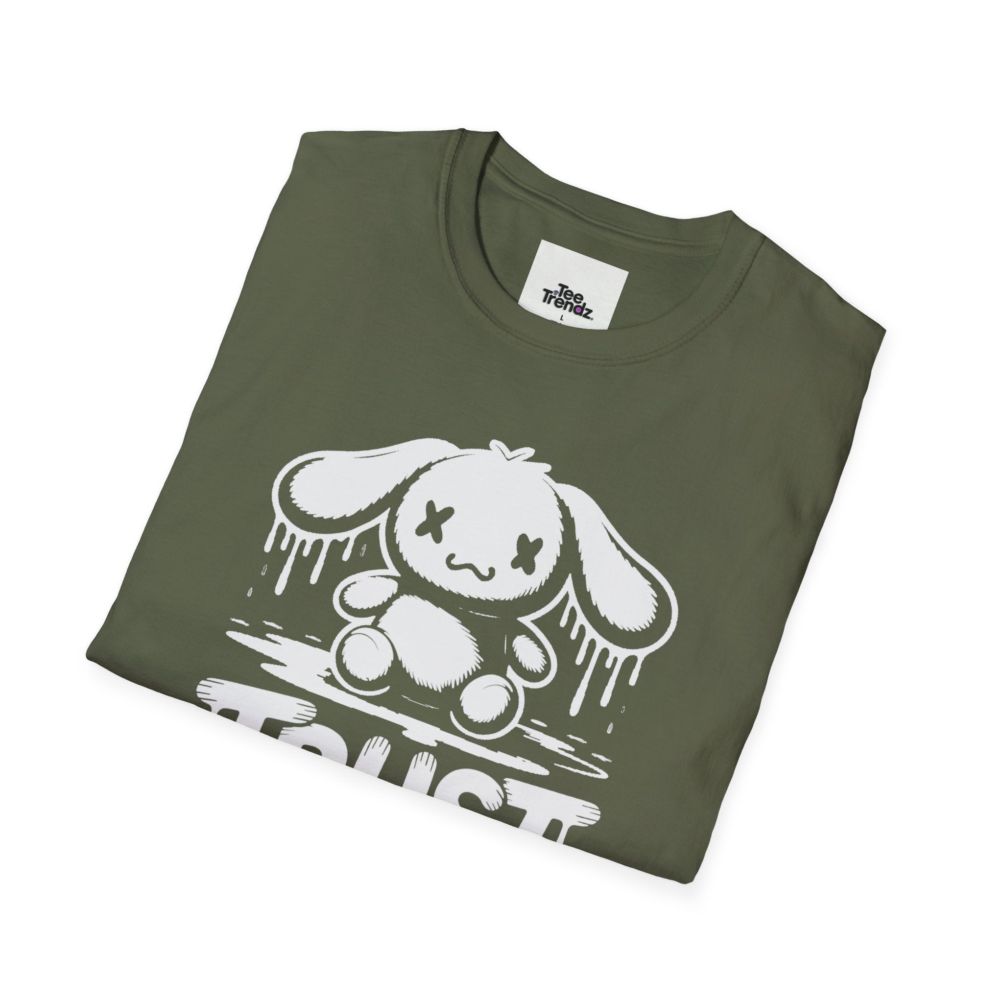 Trust Yourself Cute Bunny Graphic Tee — "Trust Yourself" Motivational T-Shirt