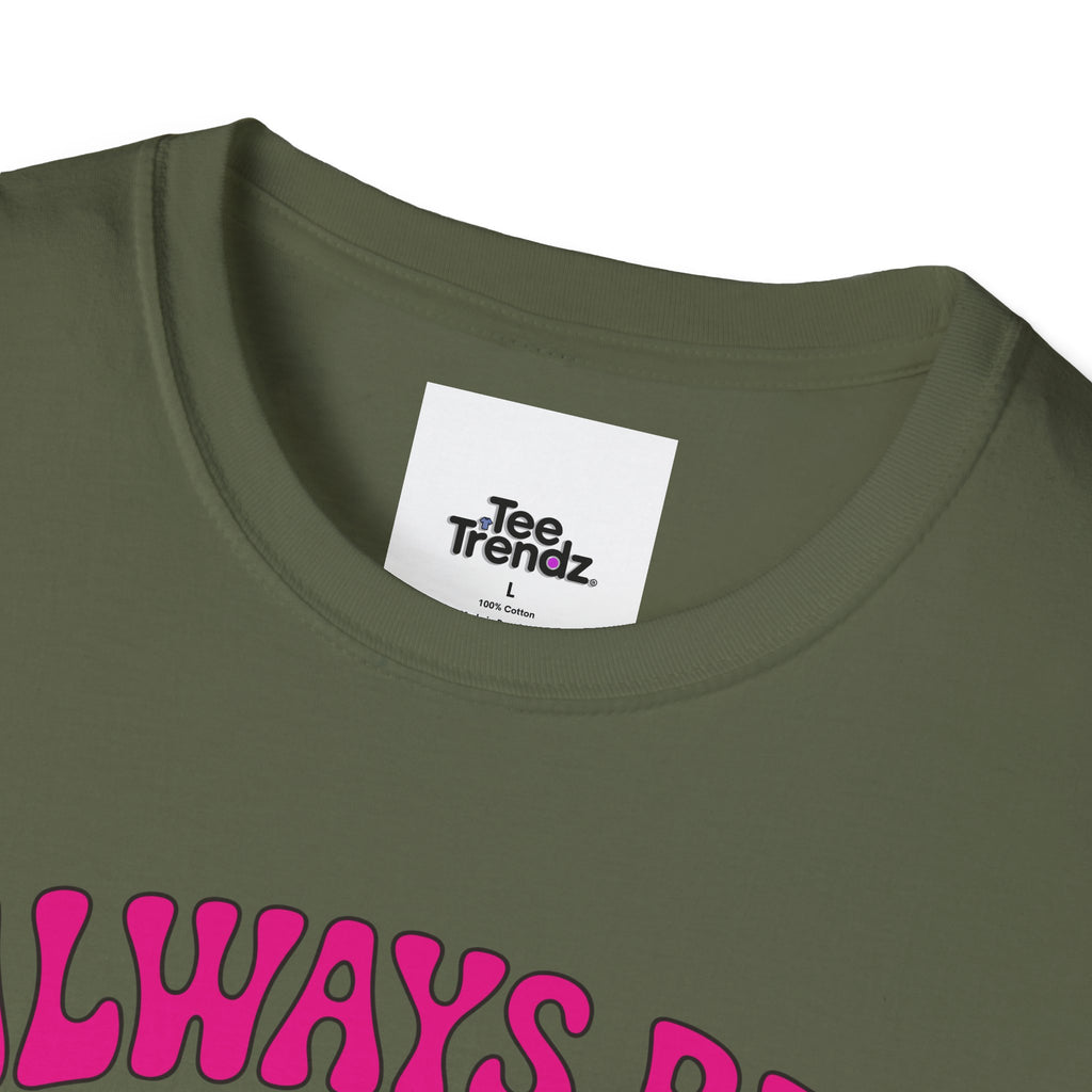Skull & Mushrooms T-Shirt — "Always Be Weird" Retro Graphic Tee
