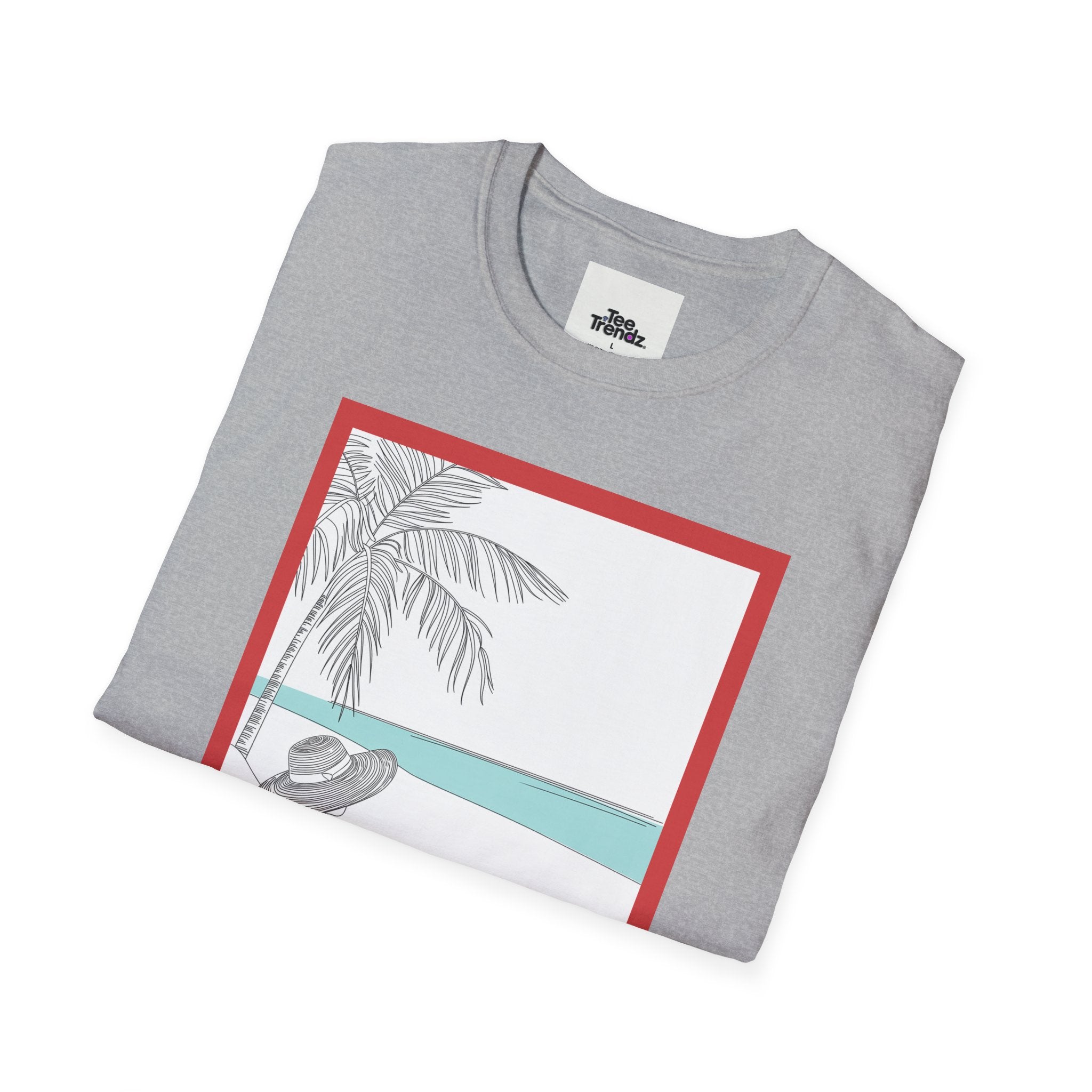 Summer Beach Graphic T-Shirt — 'SUMMER' Retro Palm & Relaxation Design