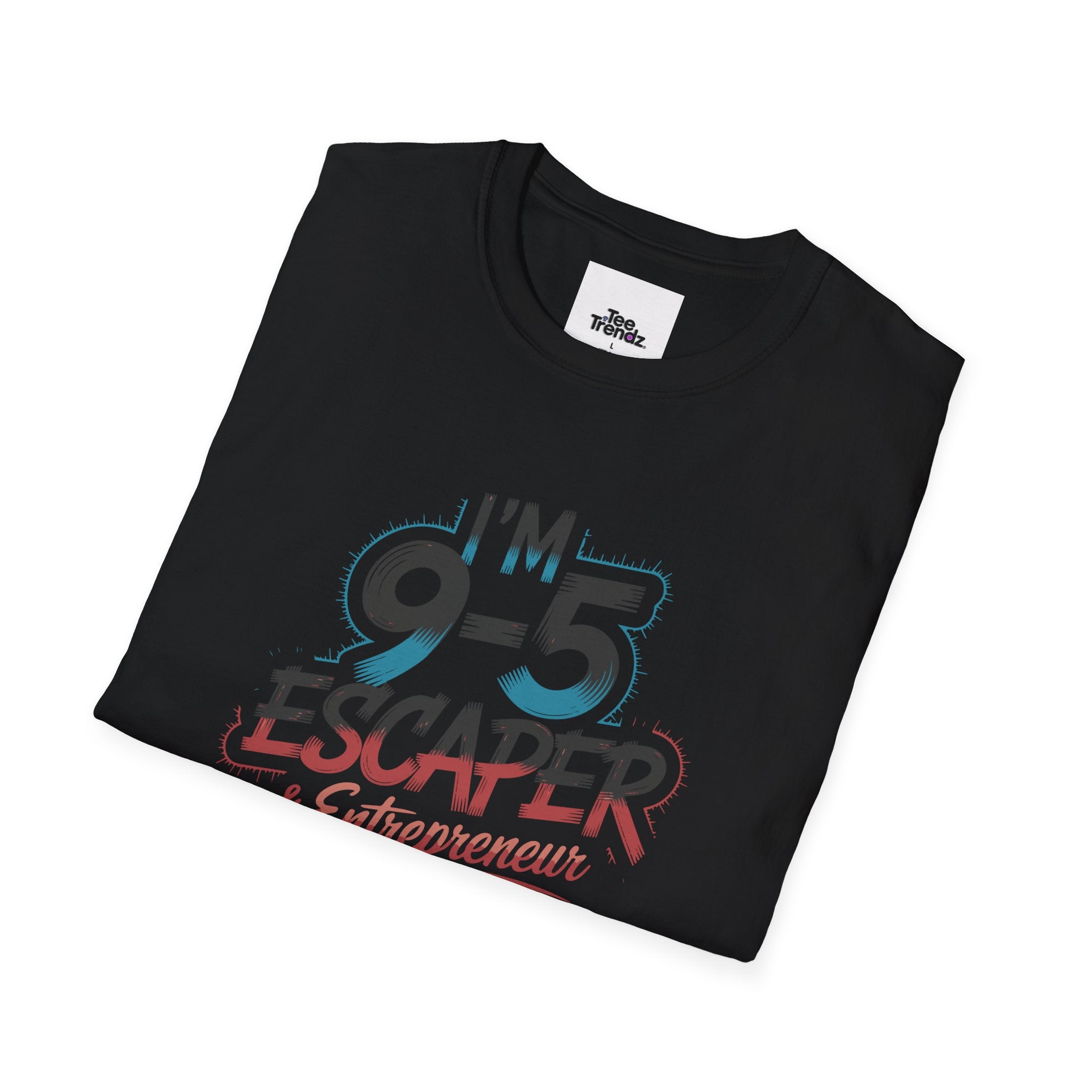 T-Shirt — "I'm a 9-5 Escaper & Entrepreneur" Retro Graphic Tee