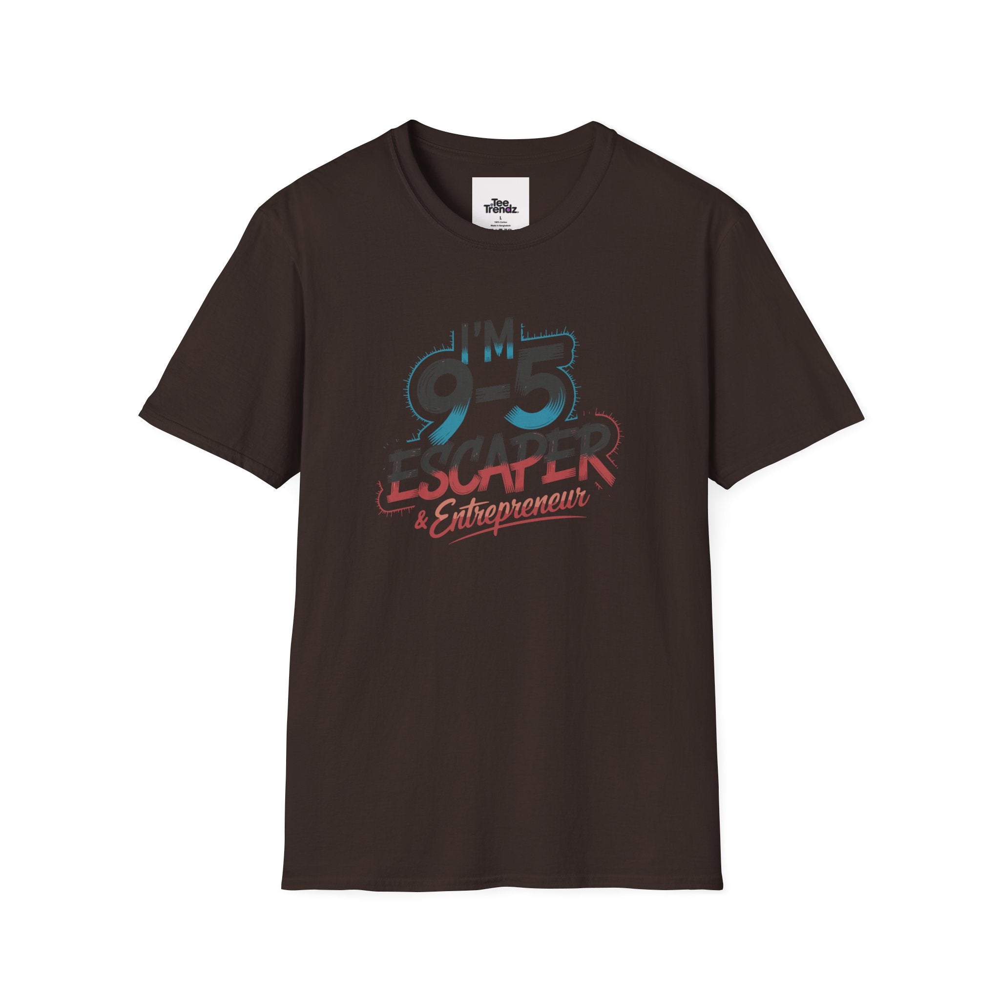 T-Shirt — "I'm a 9-5 Escaper & Entrepreneur" Retro Graphic Tee
