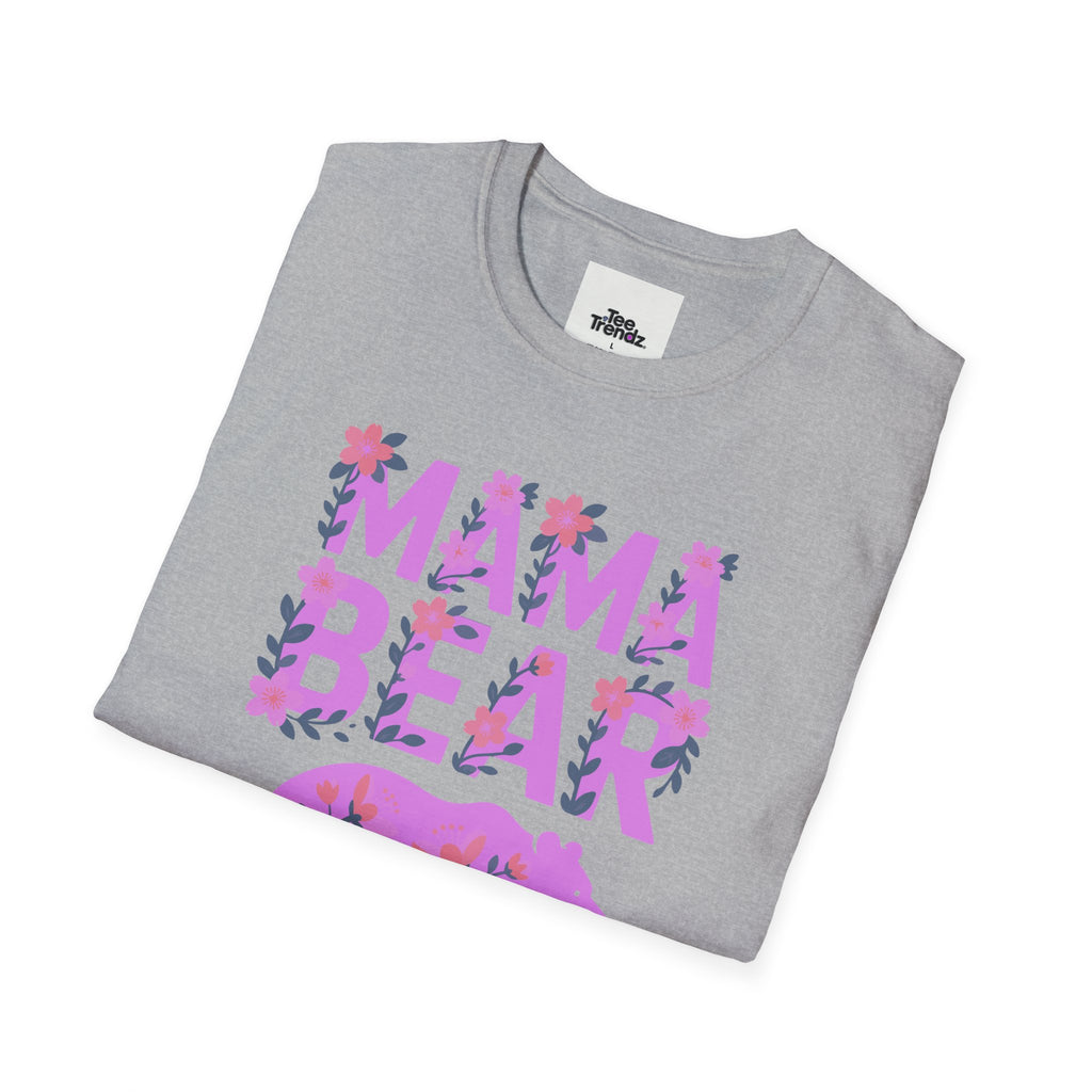 Mama Bear Floral T-Shirt — Mother's Day Mom Tee
