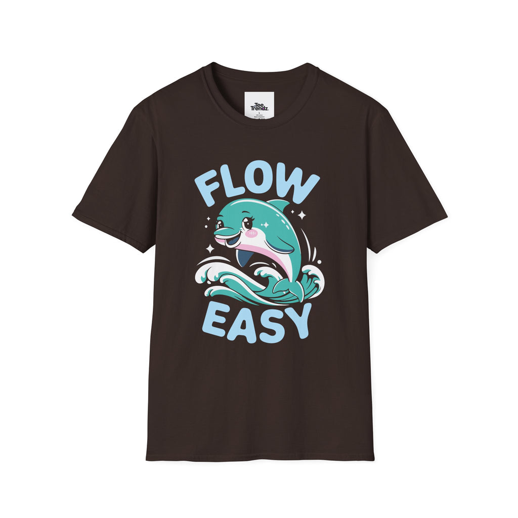 Flow Easy Dolphin T-Shirt — Cute Sea Life Graphic Tee