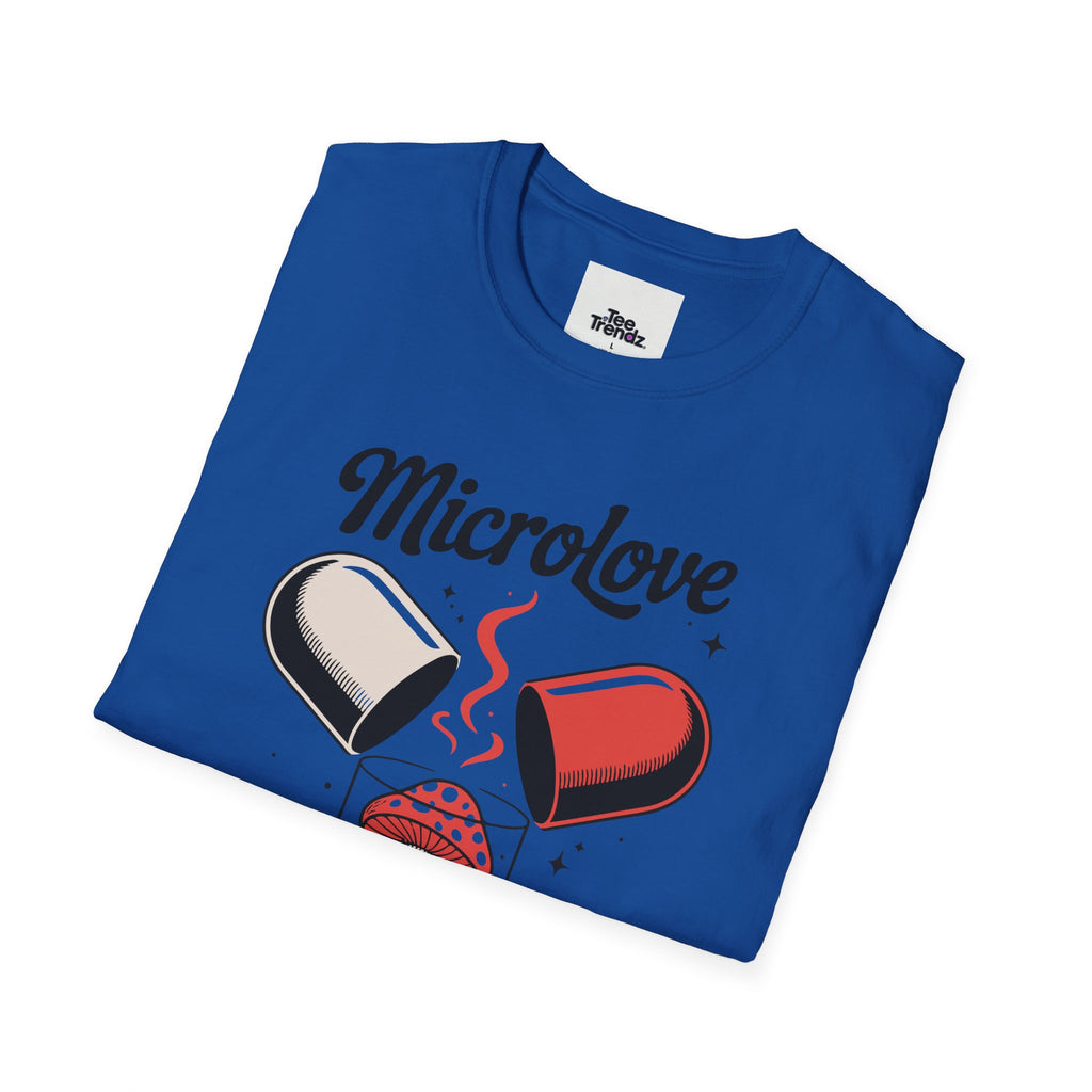 T-Shirt — "Microlove" Cute Mushroom Capsule Graphic Tee