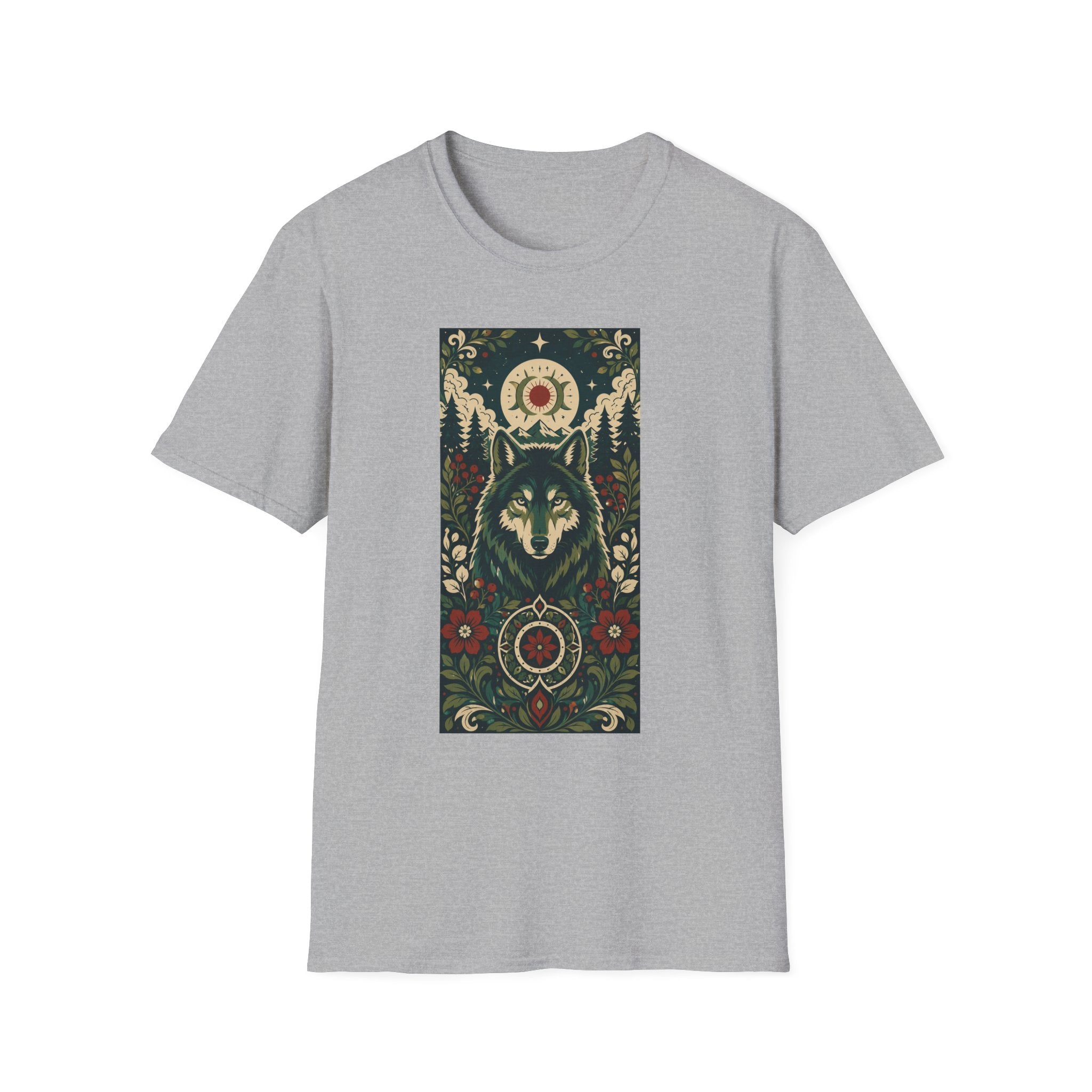 Wolf Spirit T-Shirt — Mystic Forest Moon Graphic