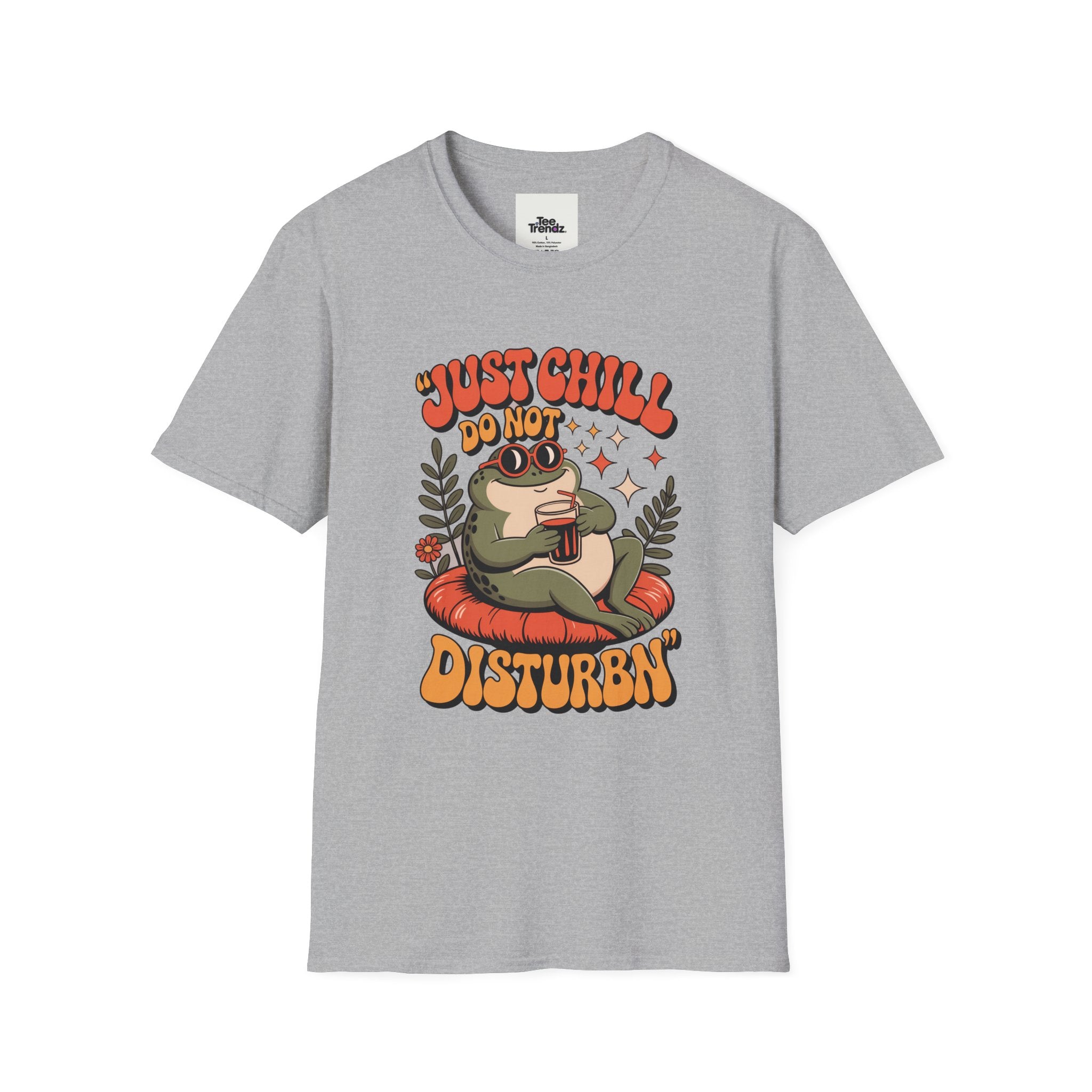 Just Chill Do Not Disturb T-Shirt — Relaxed Frog Graphic Tee