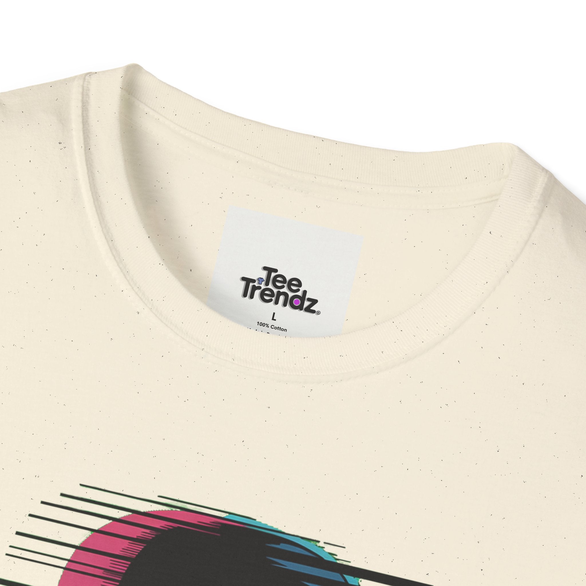 Glitch Kid Graphic T-Shirt — Retro Neon Horror Cute Tee