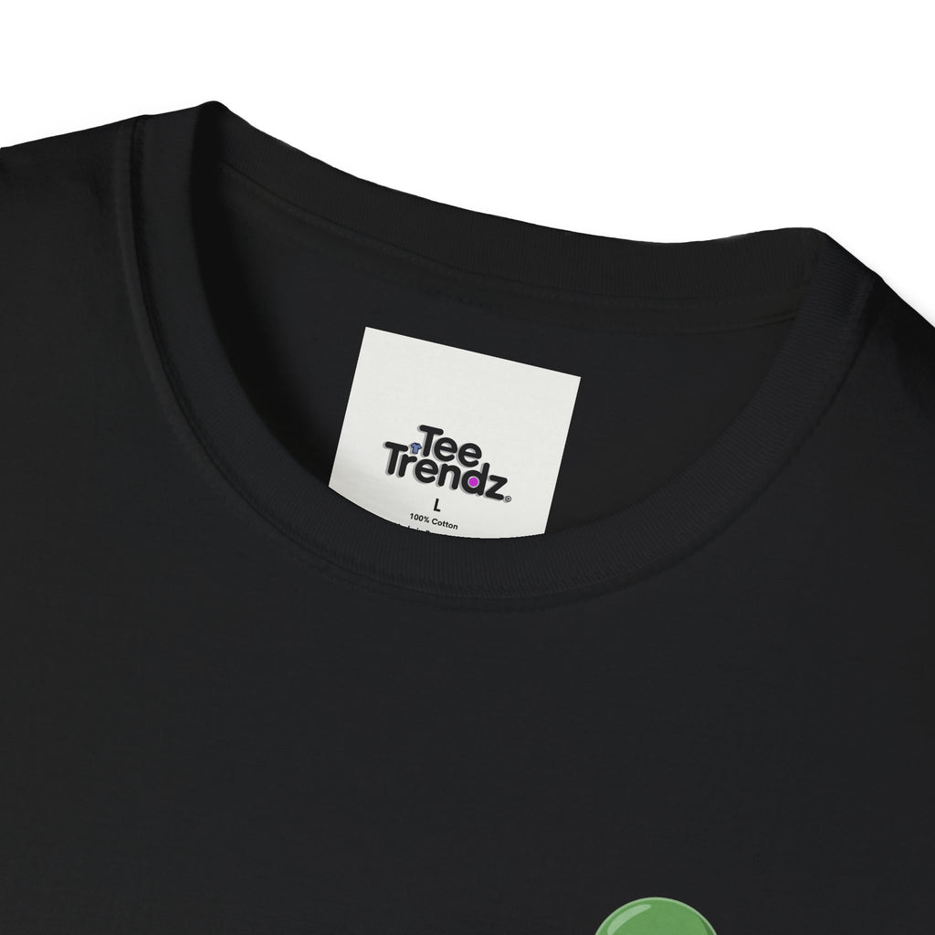 Alien Pocket T-Shirt — Cute Green Alien in Pocket Graphic Tee