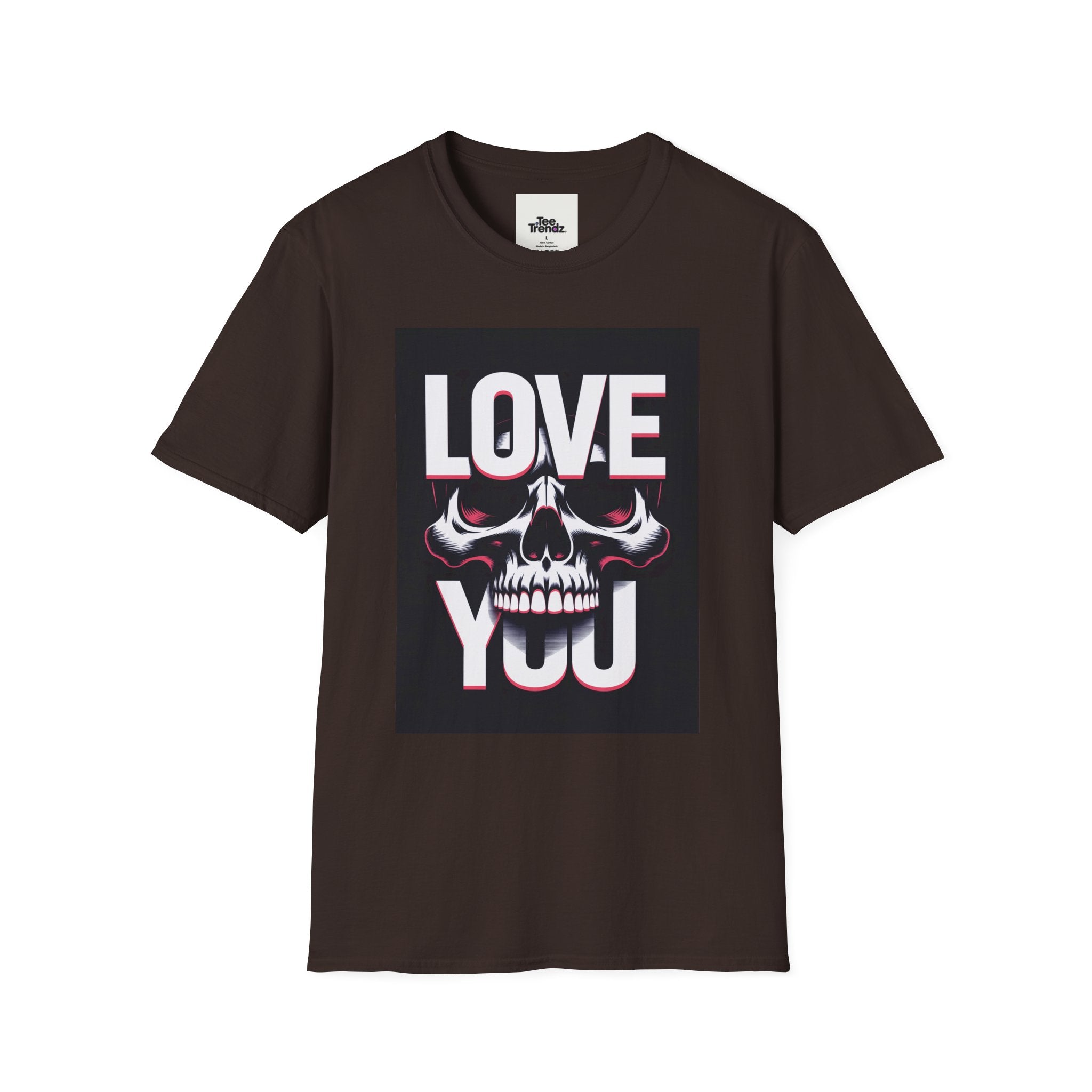 Love You Skull T-Shirt — Gothic Valentine Graphic Tee