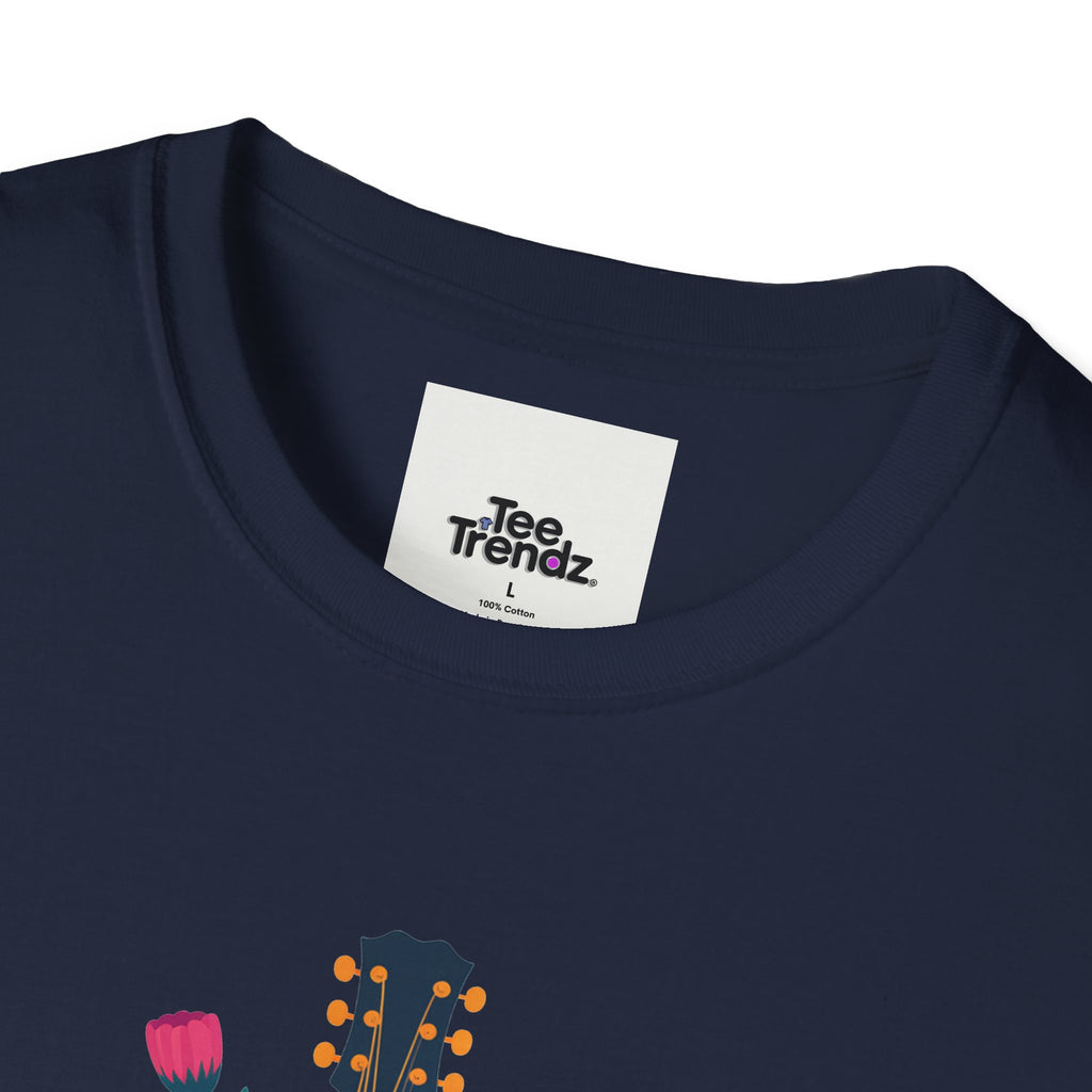 Nashville Vibes Guitar T-Shirt – Floral Music Festival Tee