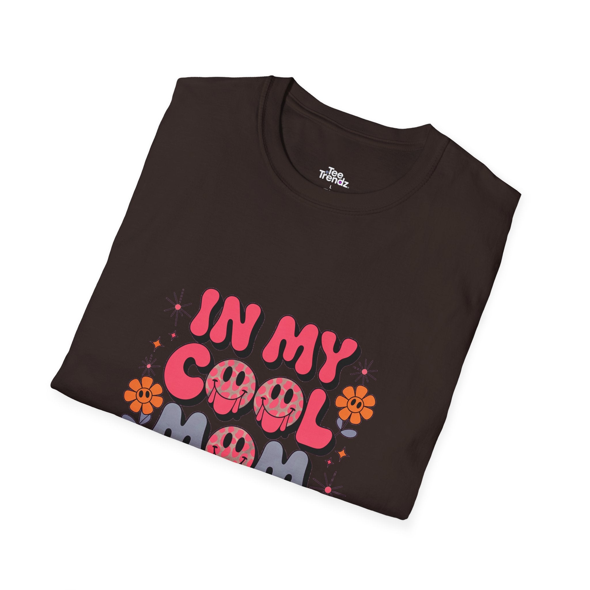 T-Shirt — "In My Cool Mom Era" Retro Floral Graphic Tee