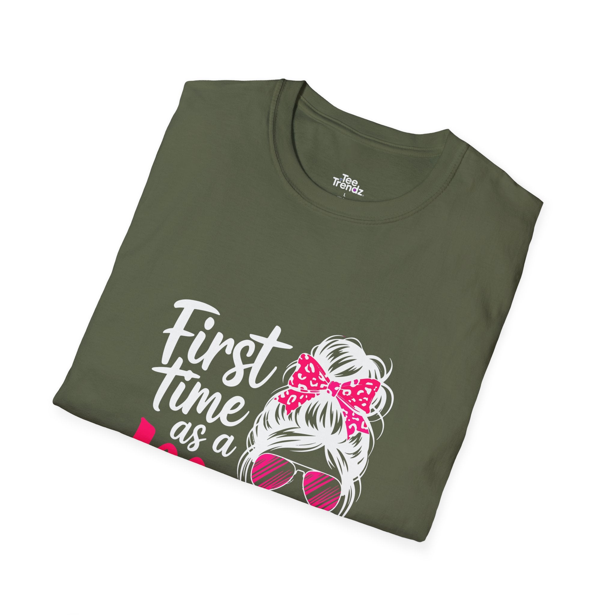 First Time as a Mom T-Shirt — New Mom Gift, Cute Mom Life Tee