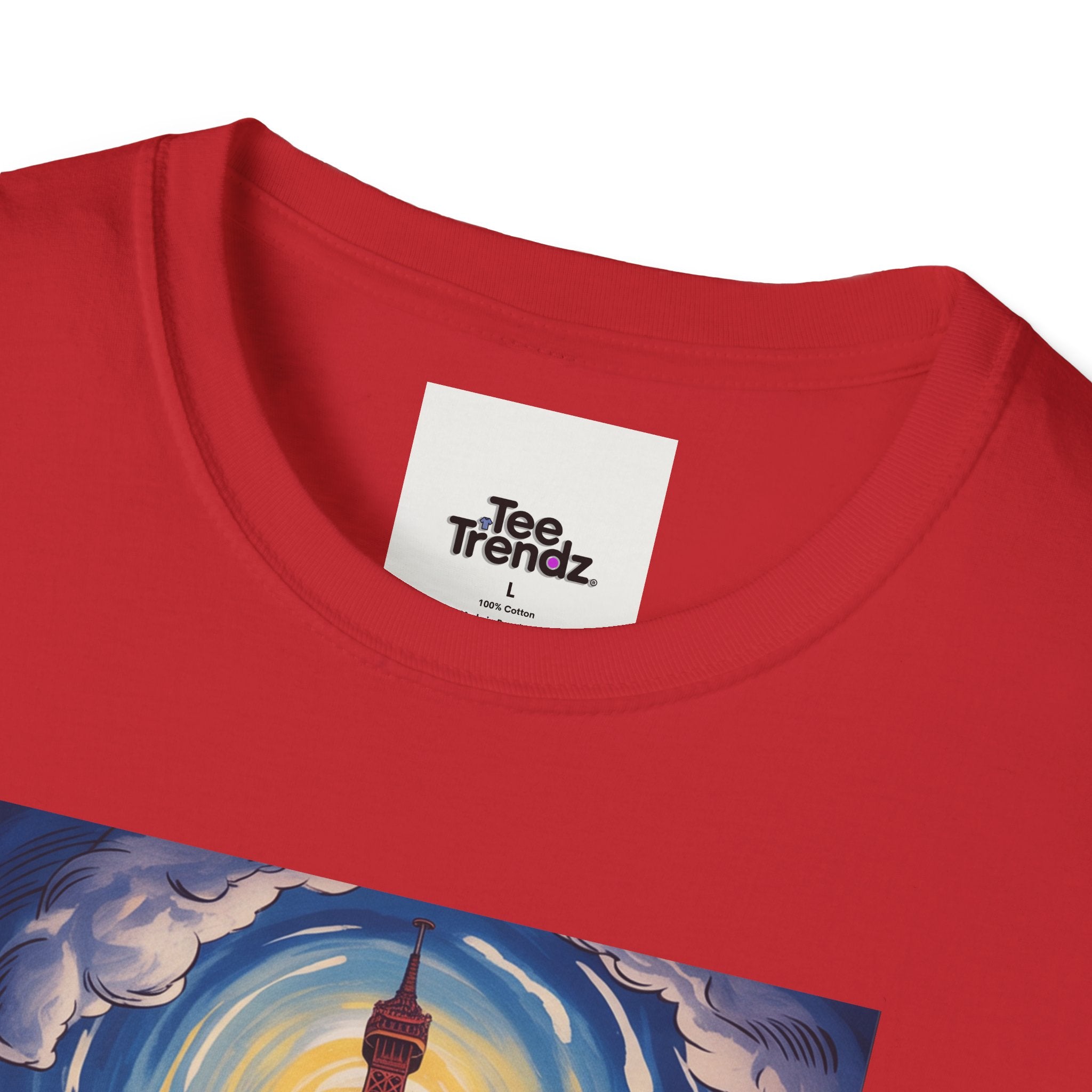 Visit Paris T-Shirt - Vintage Eiffel Tower Travel Poster Tee