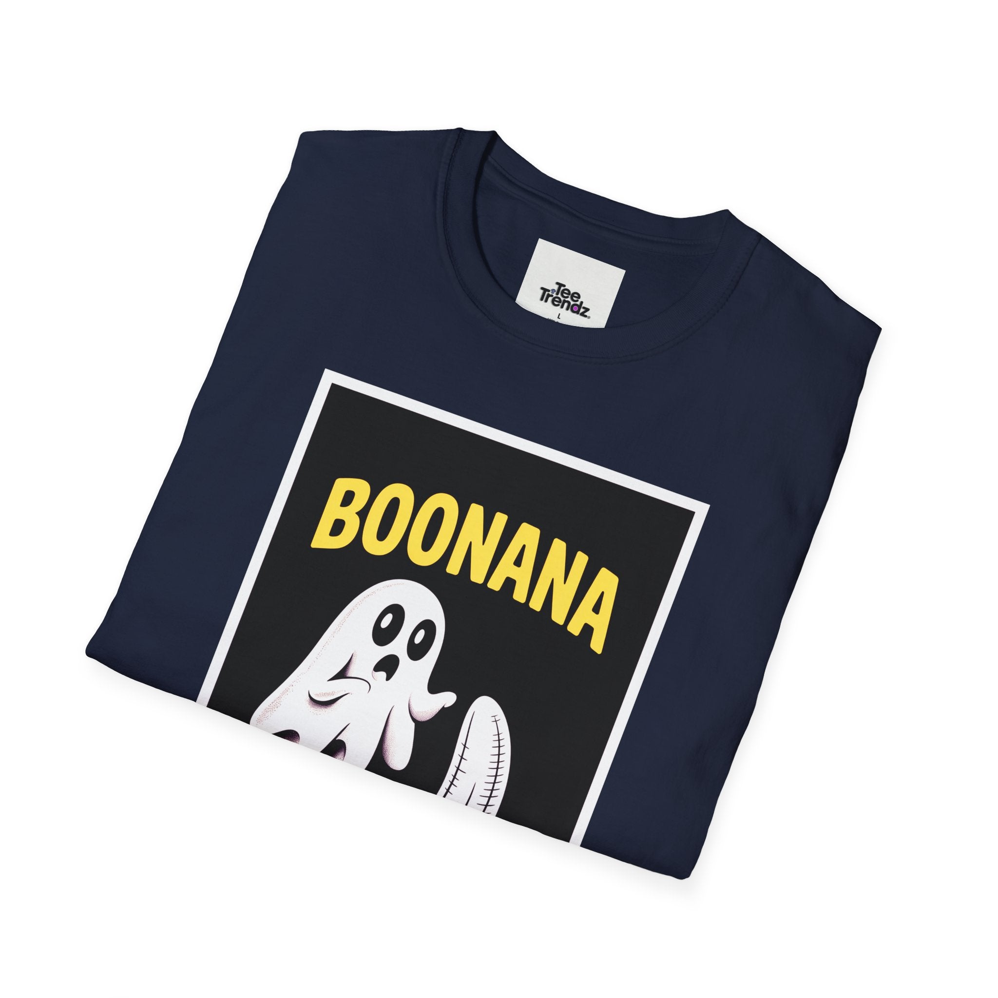 Boonana Ghost Banana Graphic T-Shirt — Funny Halloween Fruit Tee