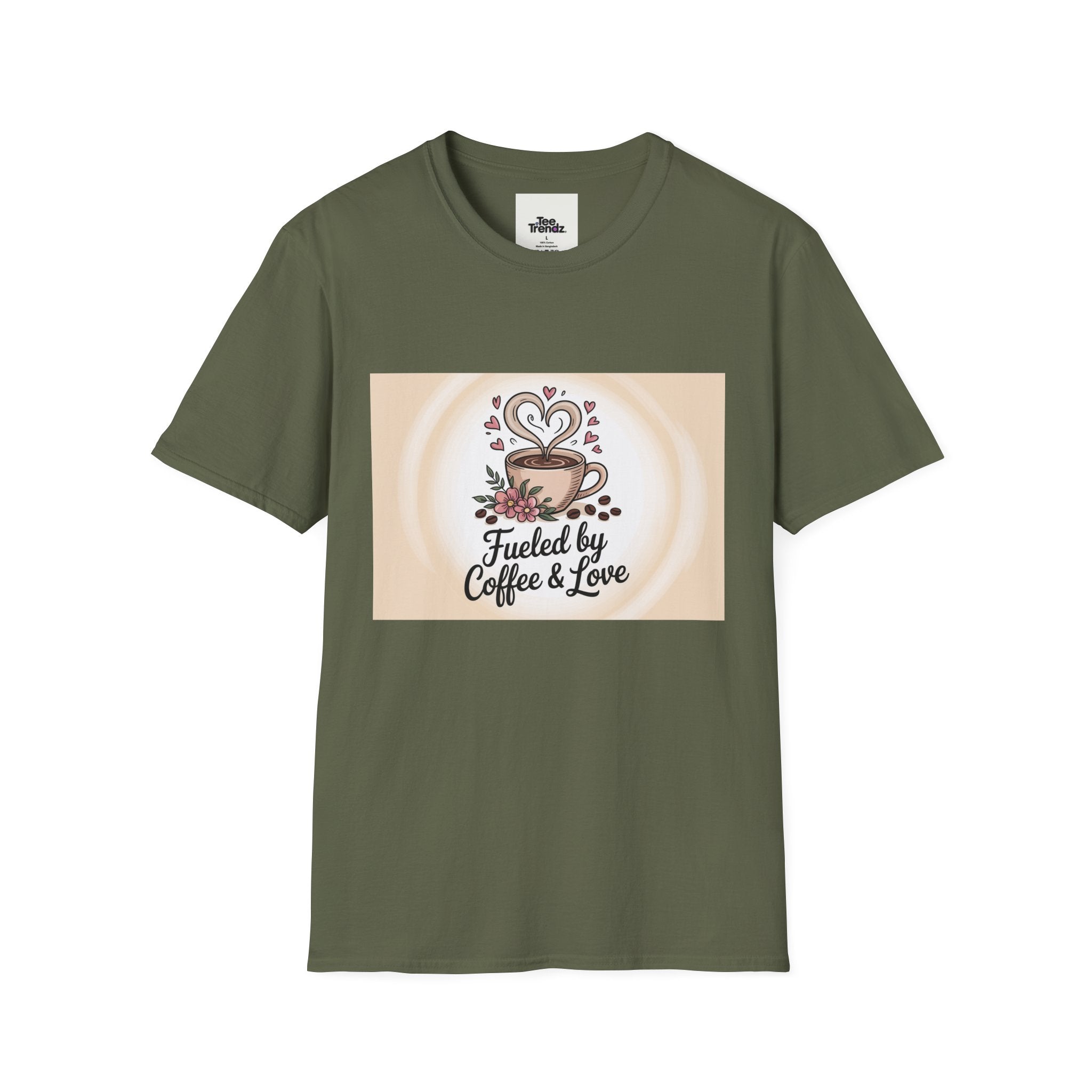 Coffee Lover T-Shirt — "Fueled by Coffee & Love" Graphic Tee