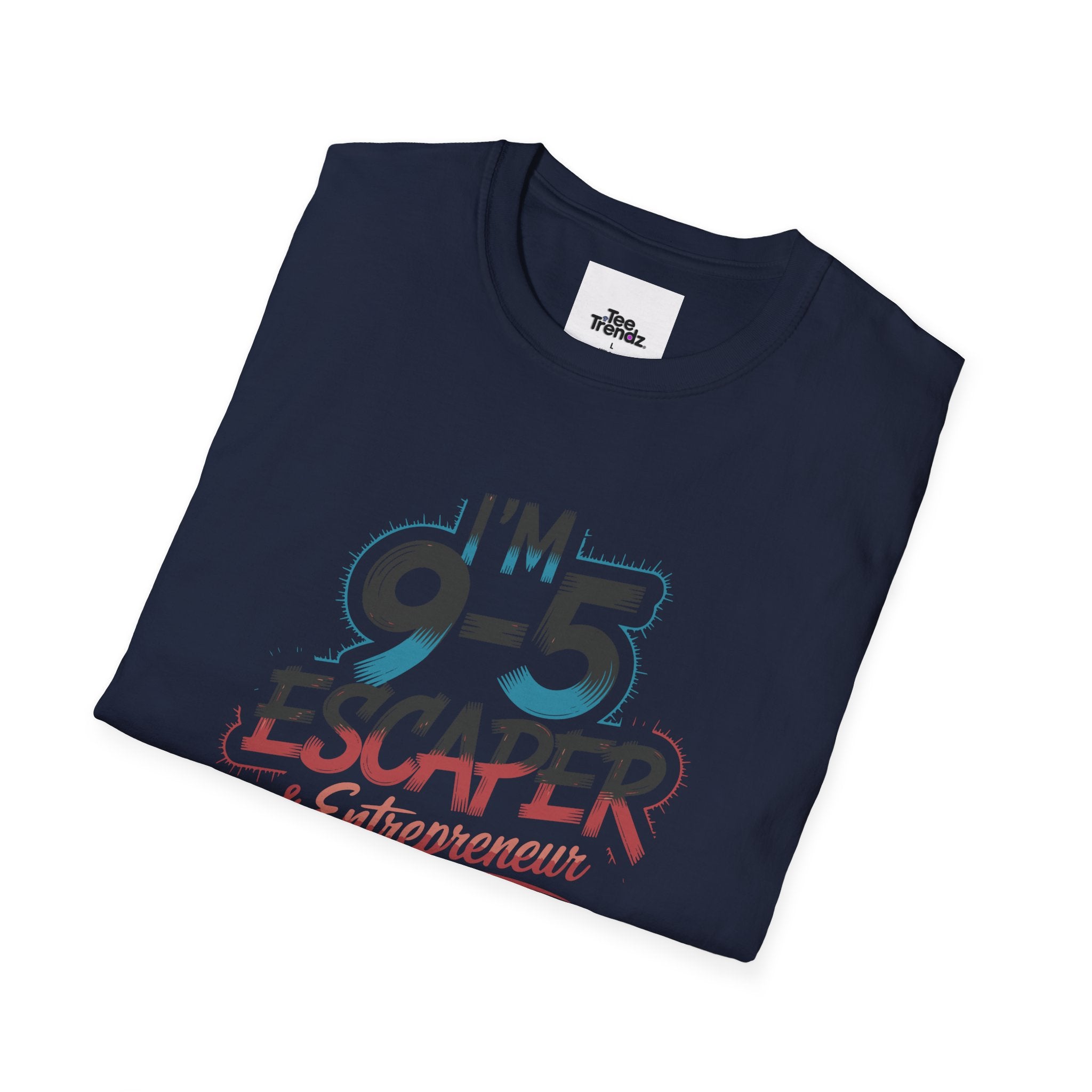 T-Shirt — "I'm a 9-5 Escaper & Entrepreneur" Retro Graphic Tee