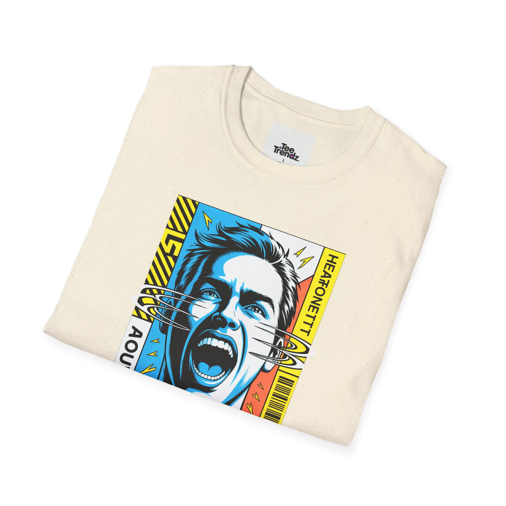 Stay Loud Graphic T-Shirt — Bold Pop Art Scream Design