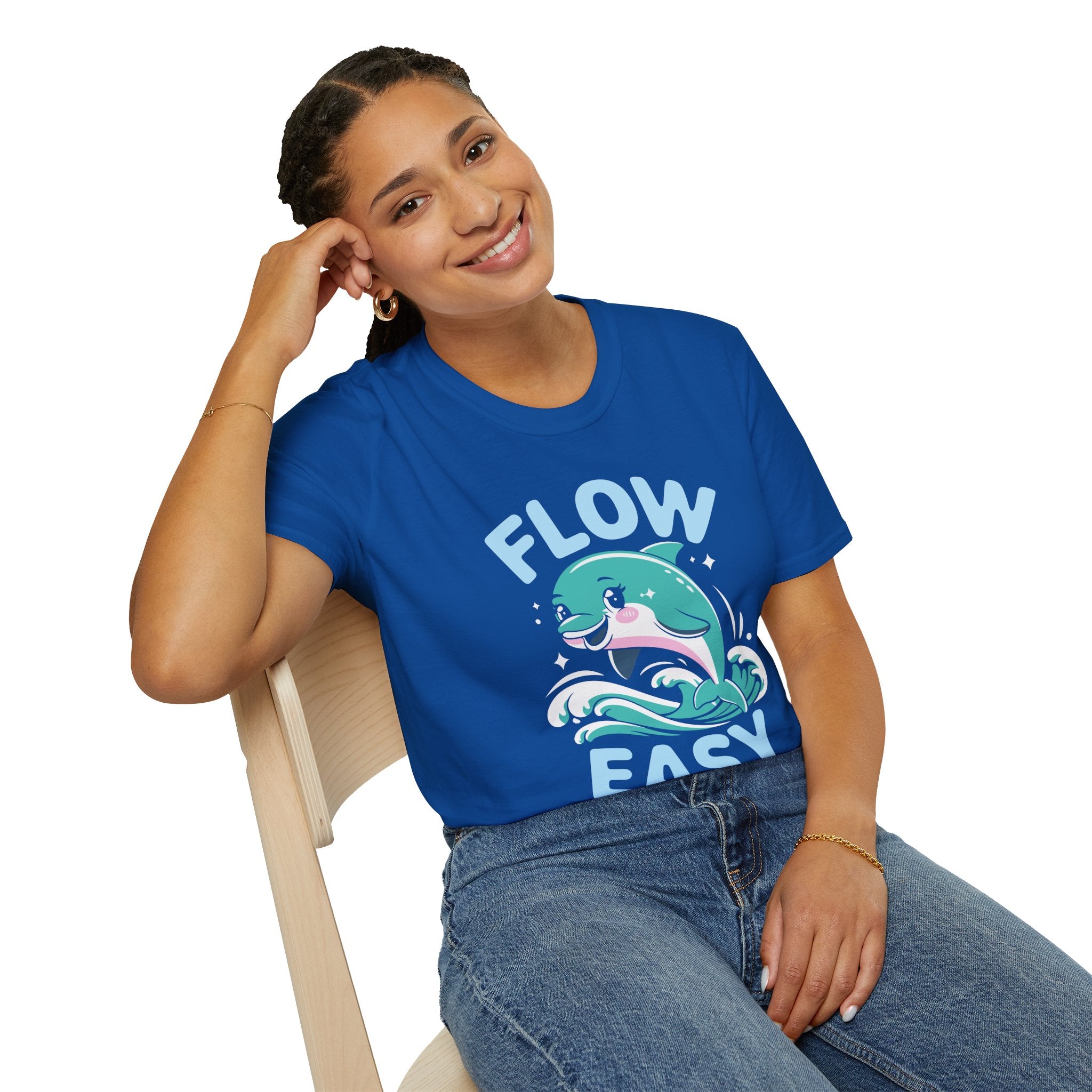 Flow Easy Dolphin T-Shirt — Cute Sea Life Graphic Tee