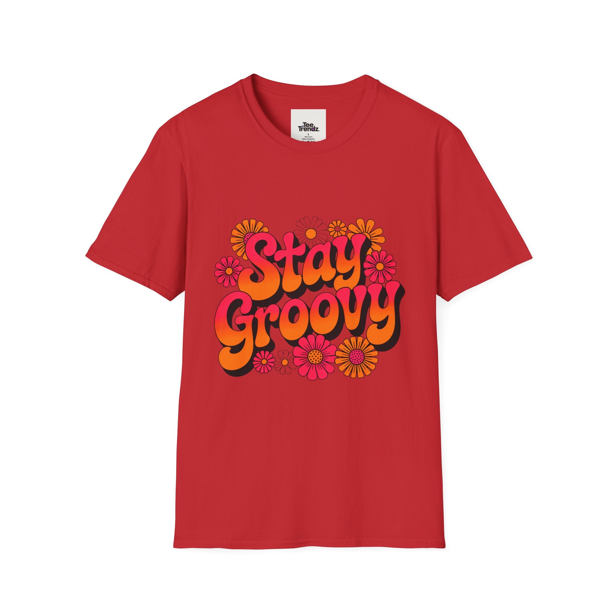 Stay Groovy T-Shirt — Retro 70s Floral Graphic Tee