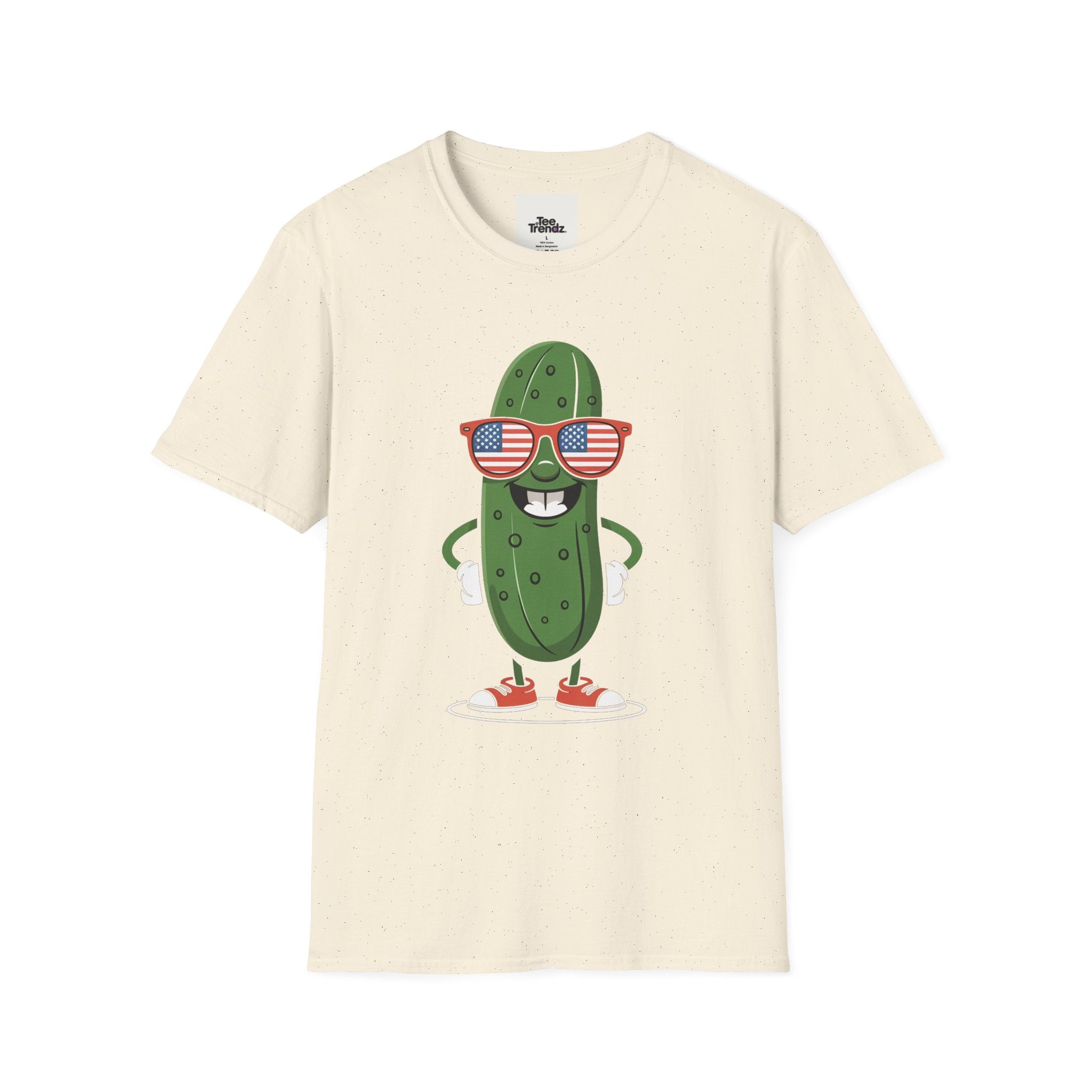 Patriotic Pickle T-Shirt — Cool Pickle with USA Sunglasses