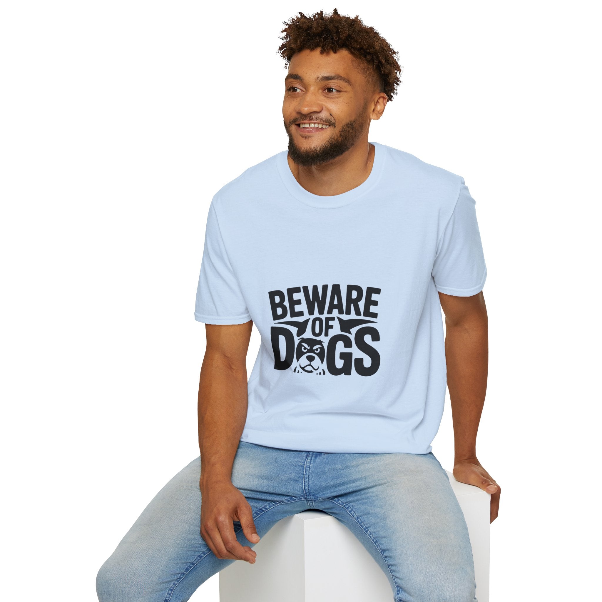 Beware of Dogs T-Shirt — Funny Bulldog Graphic Tee for Dog Lovers